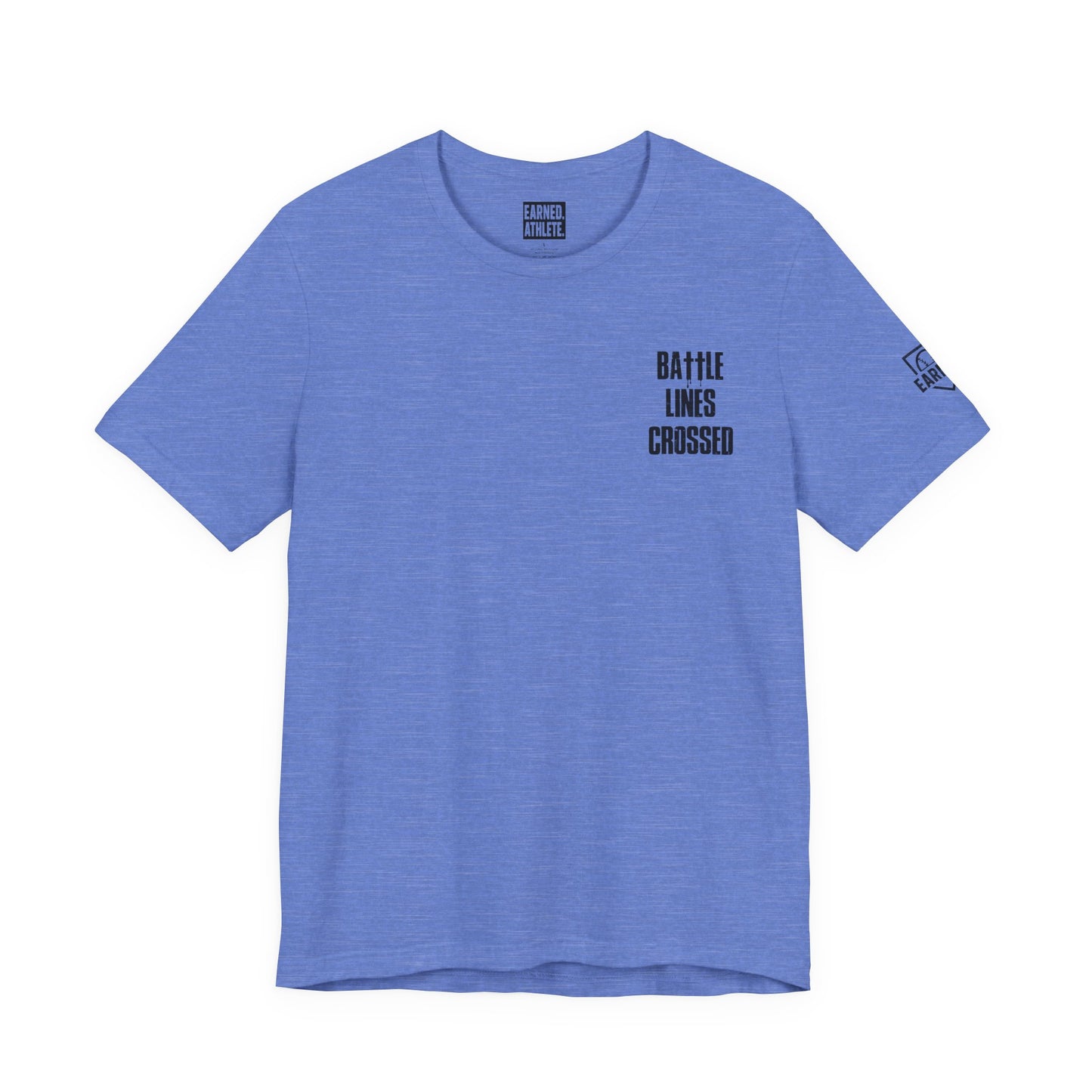 BATTLE LINES CROSSED Tee (Black Font)