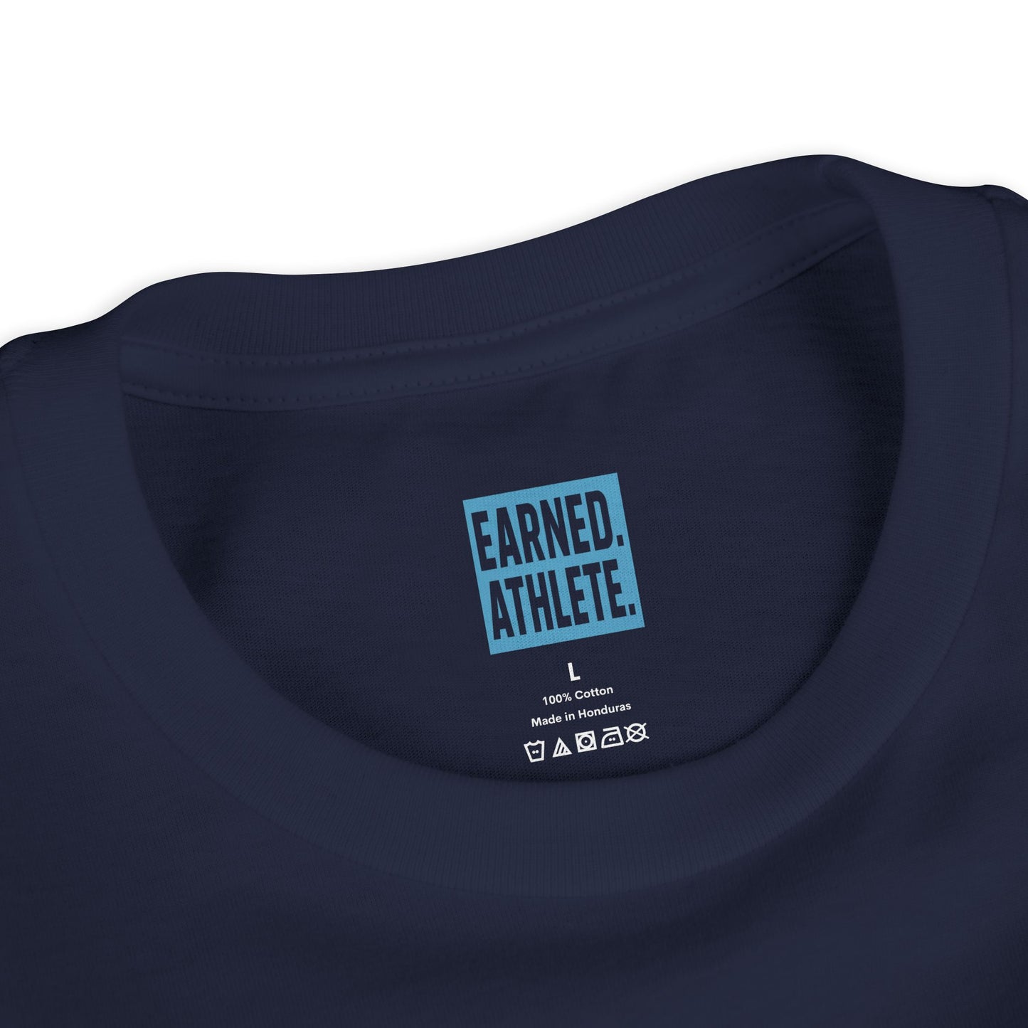 PRACTICE AIN'T OVER TILL THE LIGHTS SHUT OFF Youth Tee (Blue Font)