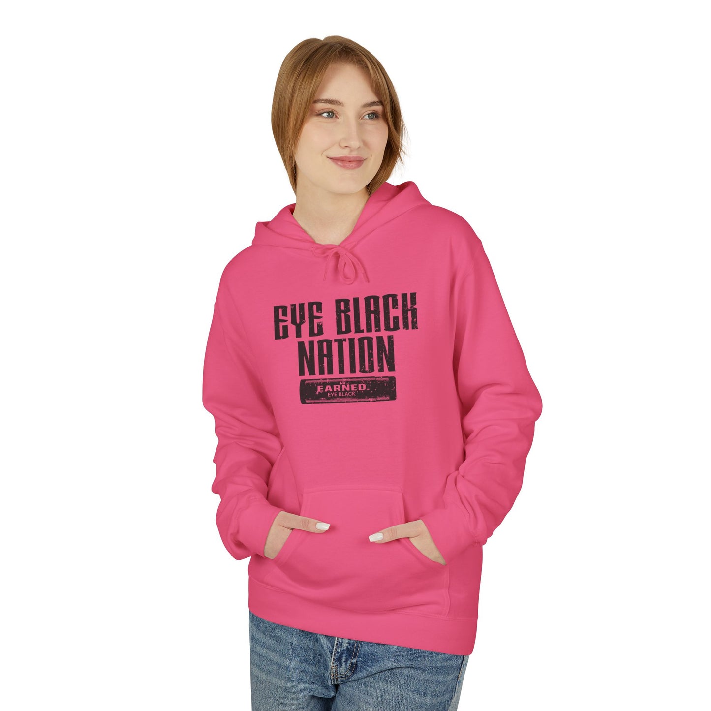 EYE BLACK NATION / WARRIOR Hoodie (Black Font)