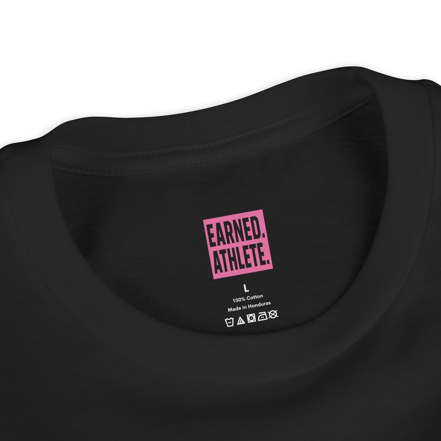 EARNED Logo Youth Tee (Hot Pink)
