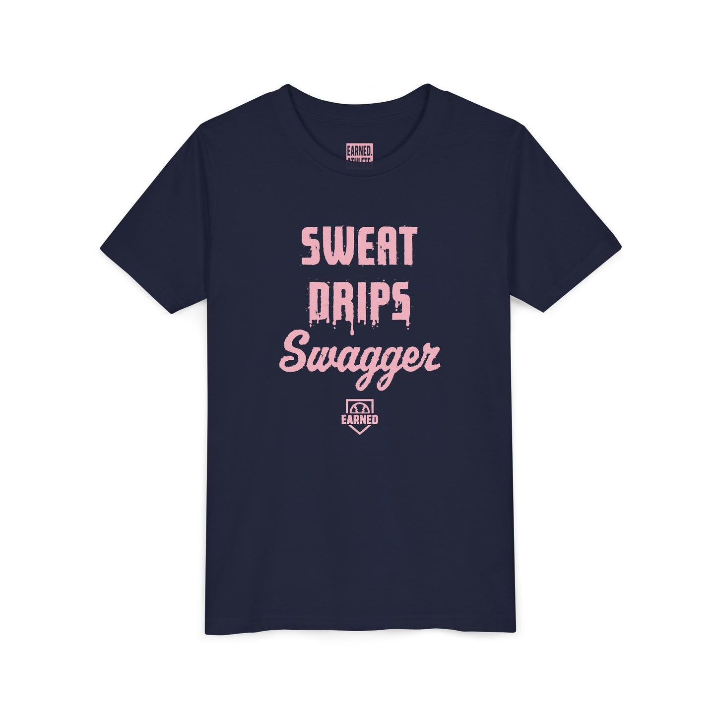 SWEAT DRIPS SWAGGER Youth Tee (Pink Font)