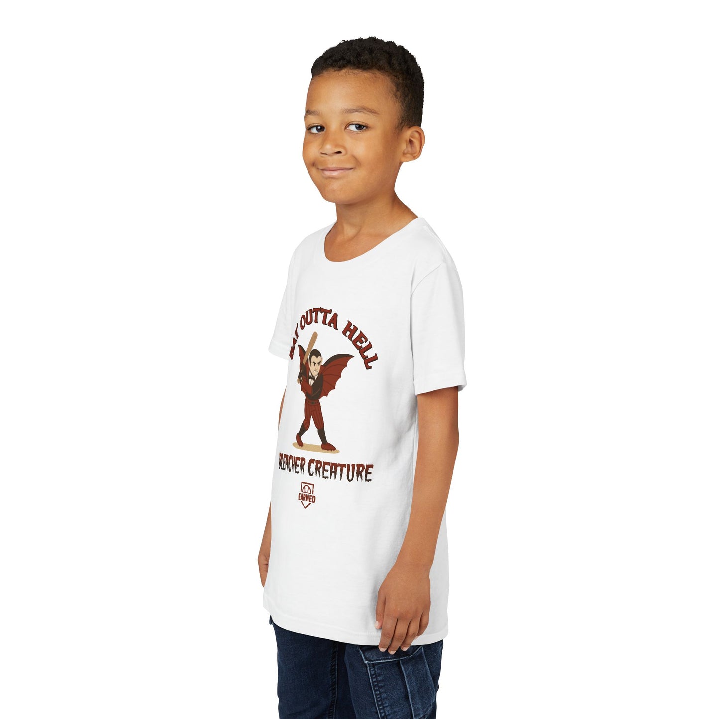 BAT OUTTA HELL Youth Tee - BLEACHER CREATURE Collection