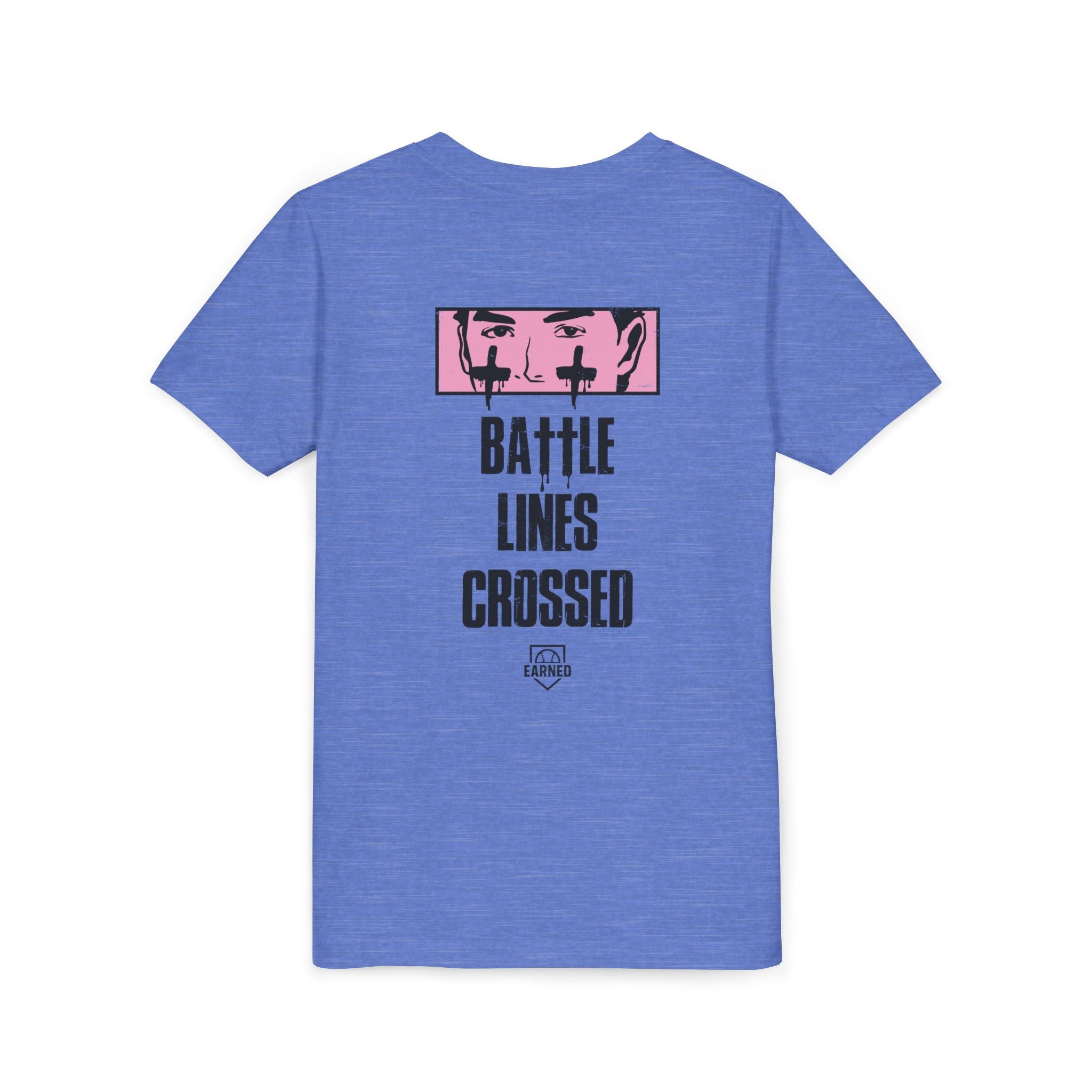 BATTLE LINES CROSSED Youth Tee (Black Font)