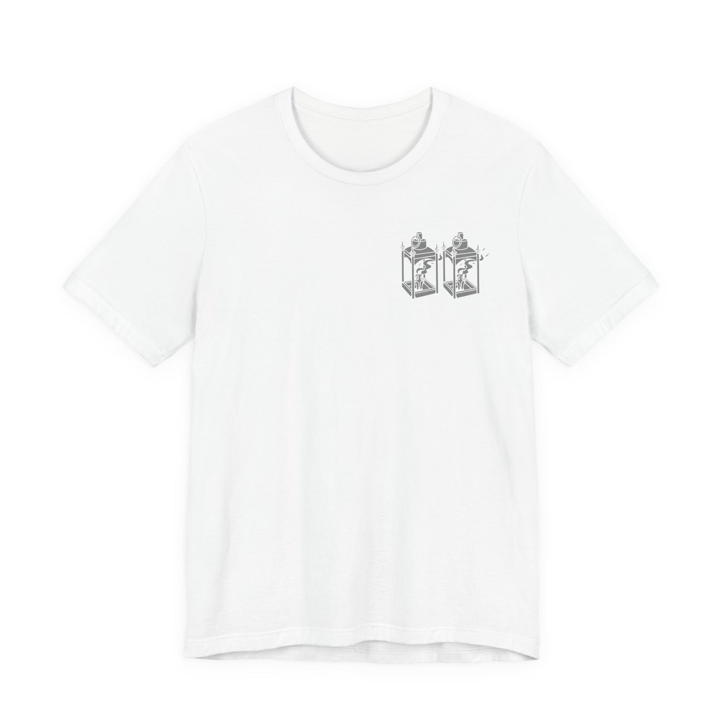 ONE IF BY LAND, TWO IF IT'S A DOUBLE Tee (Gray Font)