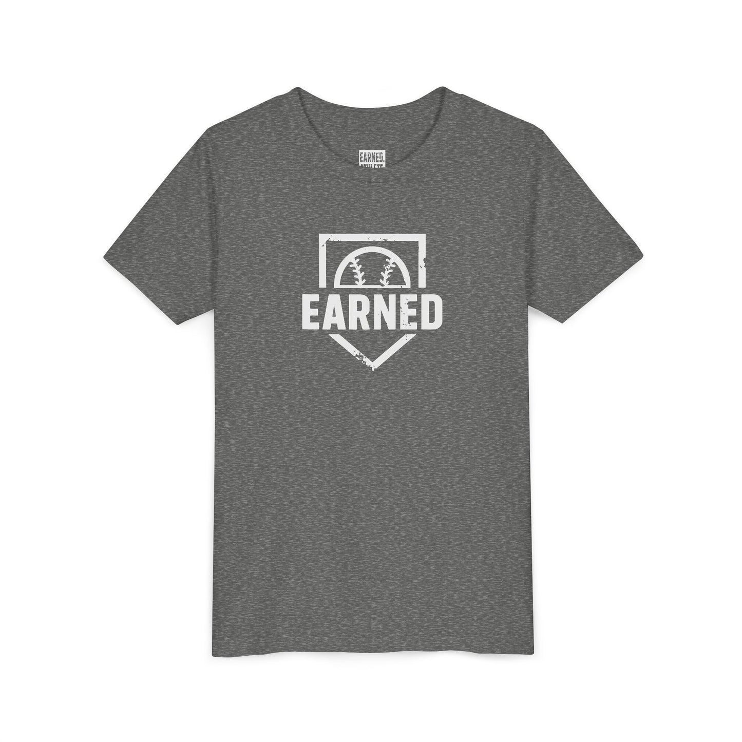 EARNED Logo Youth Tee (White Font)