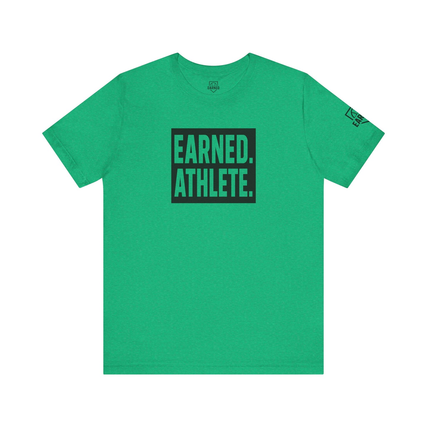 EARNED. ATHLETE. Logo Tee (Black Font)