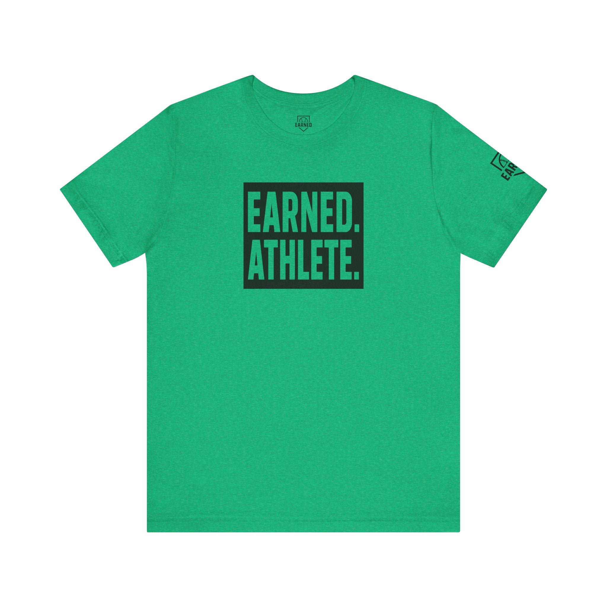 EARNED. ATHLETE. Logo Tee (Black Font)