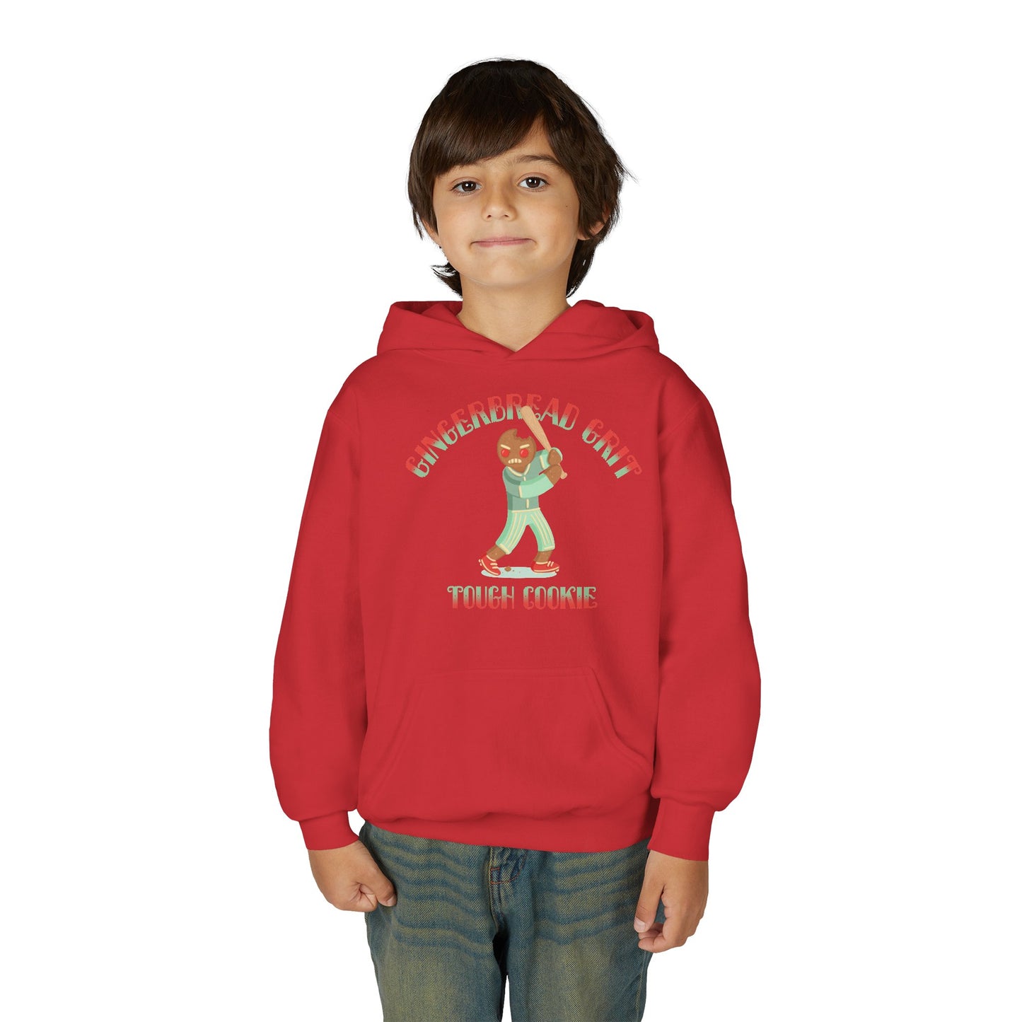 GINGERBREAD GRIT Youth Hoodie — SLEIGH SQUAD Collection