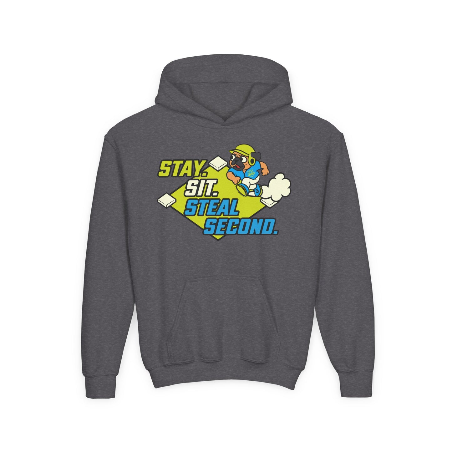 SIT. STAY. STEAL SECOND. Youth Hoodie - BARK PARK Collection