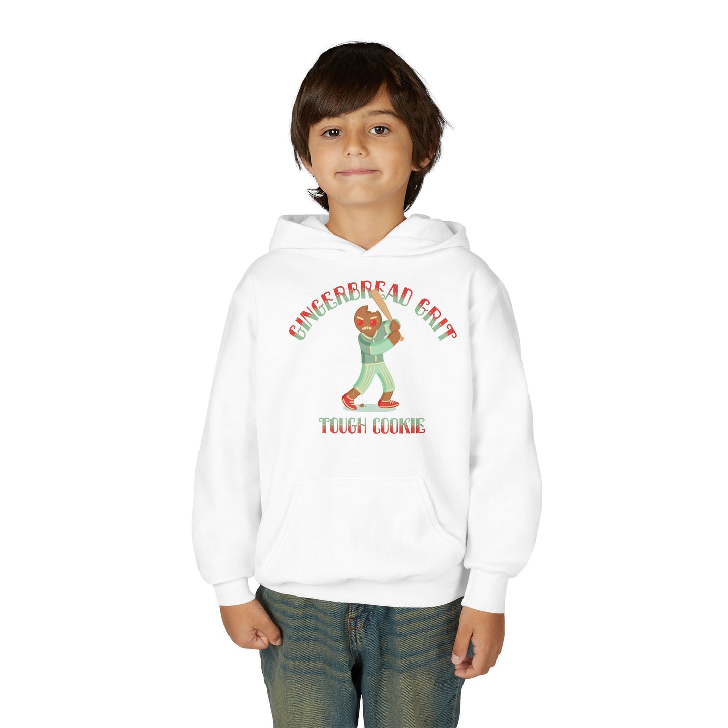 GINGERBREAD GRIT Youth Hoodie — SLEIGH SQUAD Collection
