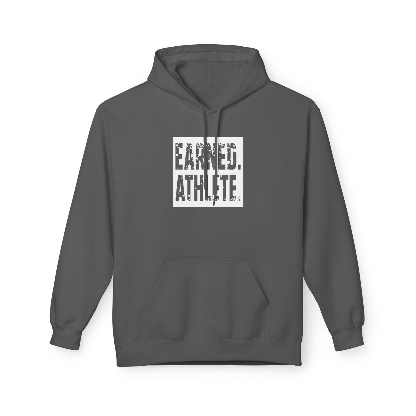 EARNED. ATHLETE. Hoodie (White Logo)