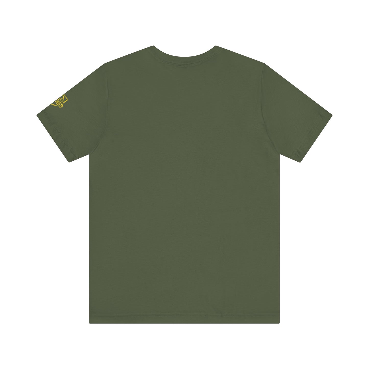 SHOWING UP ADDS UP Tee (Yellow Camo Font)