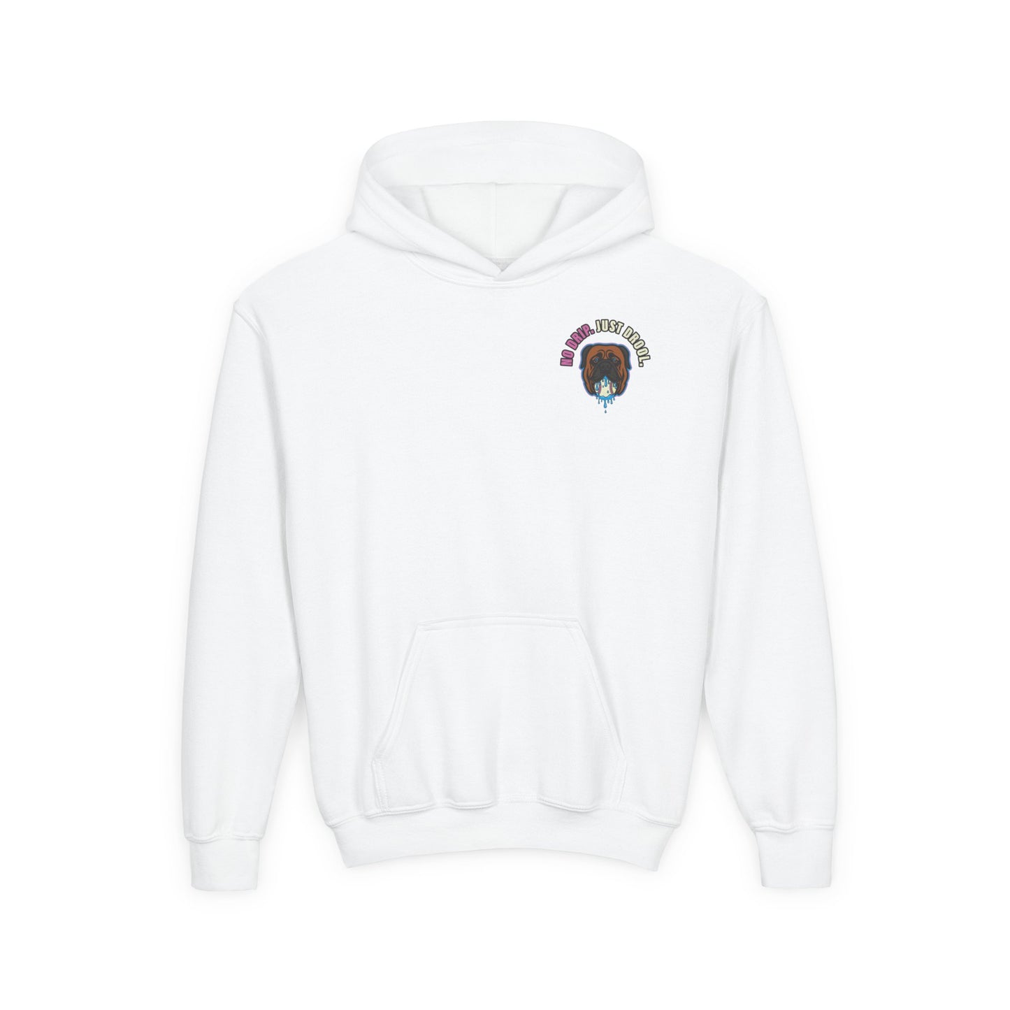 NO DRIP. JUST DROOL. Youth Hoodie - BARK PARK Collection