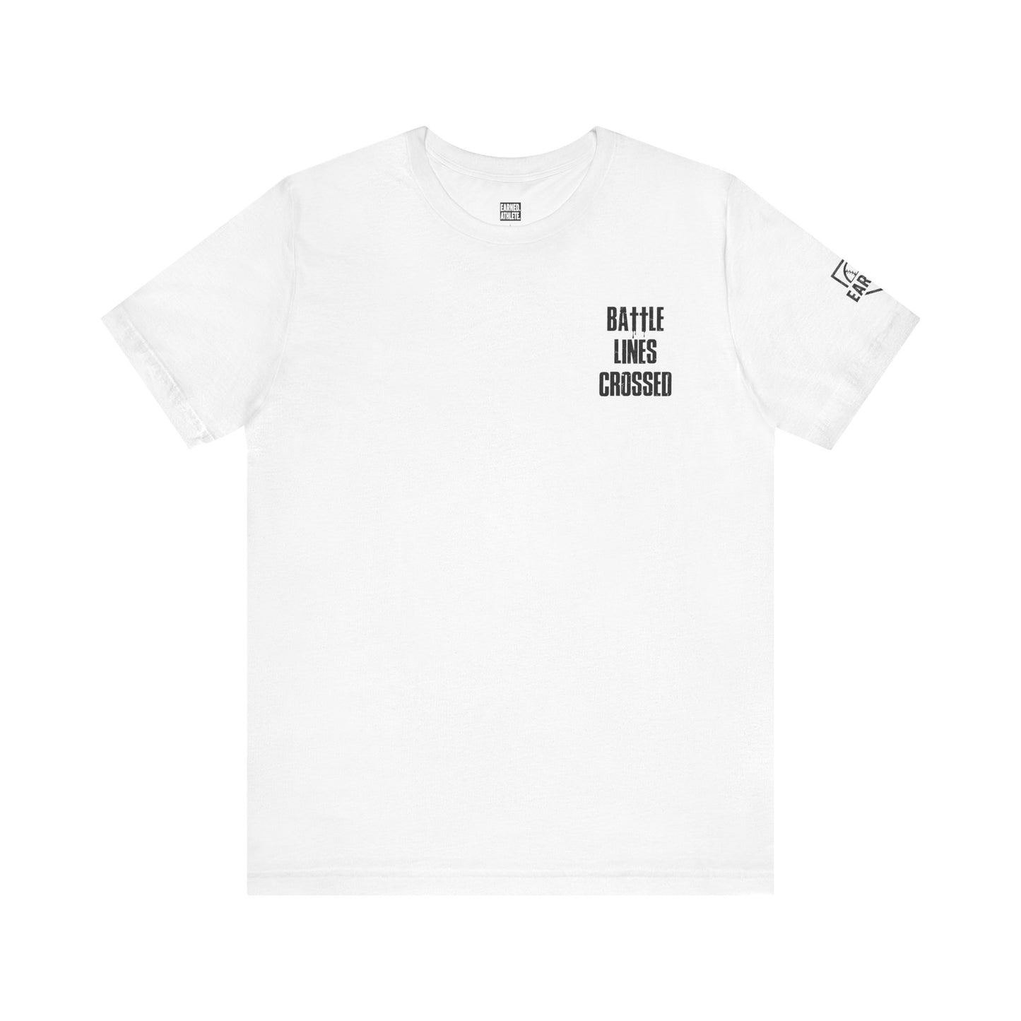 BATTLE LINES CROSSED Tee (Black Font)