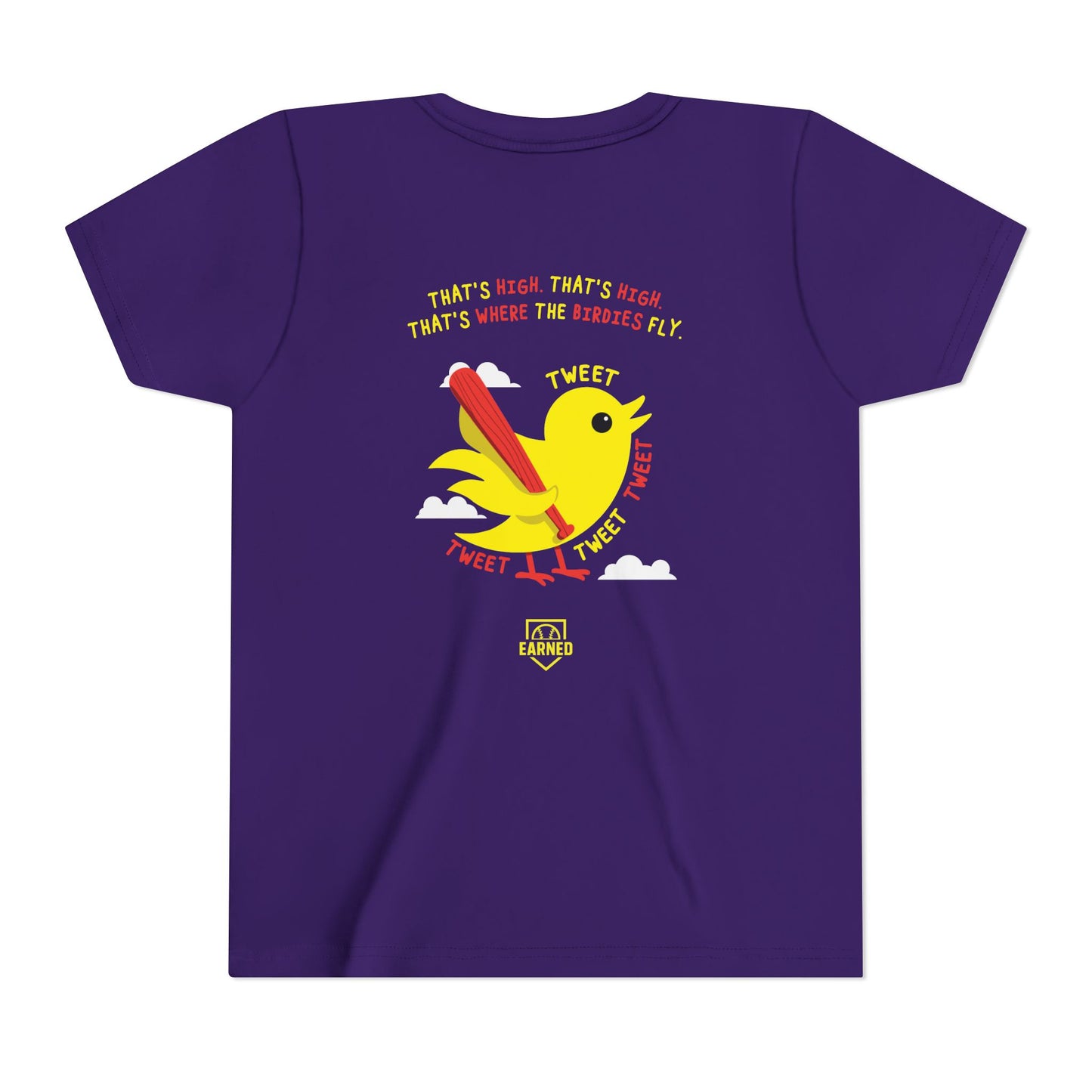 THAT'S HIGH Youth Tee (Yellow Bird) - DUGOUT CHANT Collection