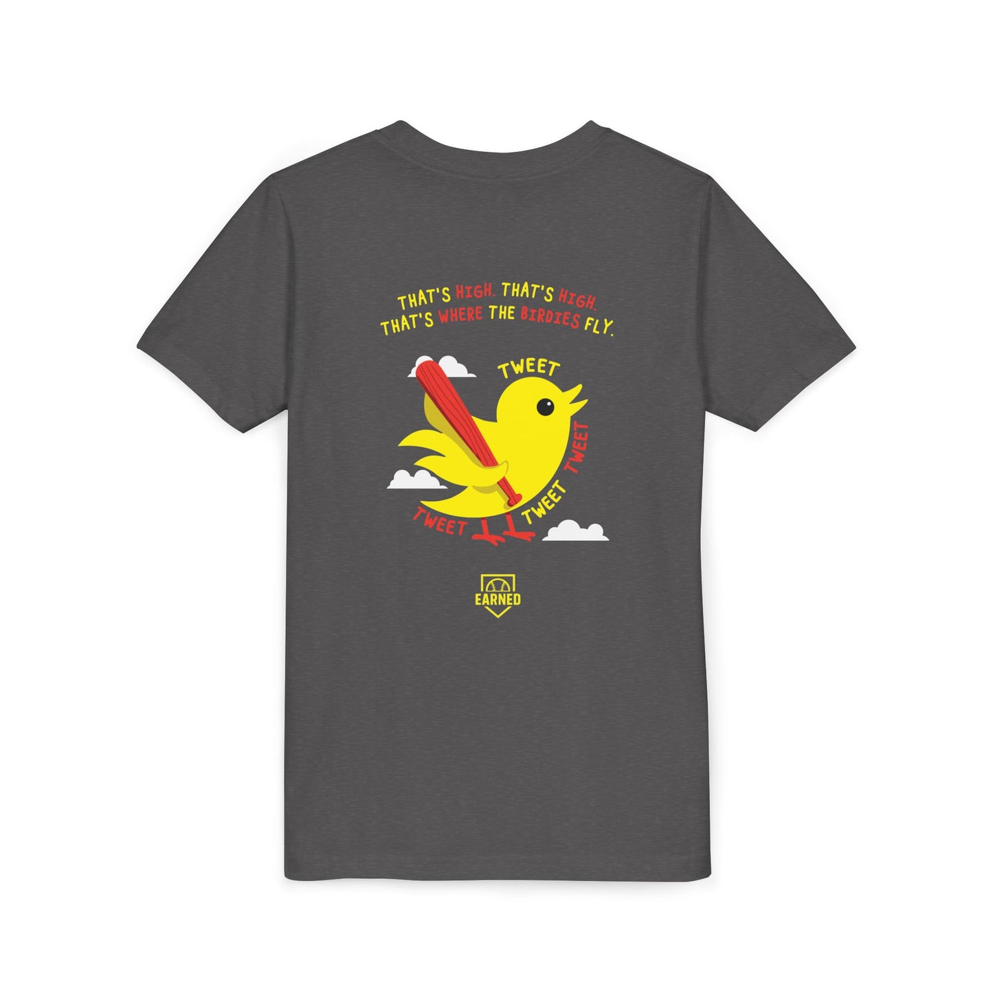 THAT'S HIGH Youth Tee (Yellow Bird) - DUGOUT CHANT Collection