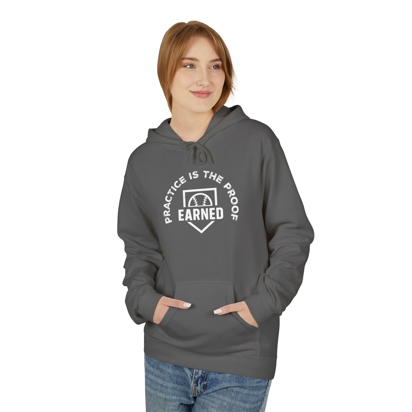 PRACTICE IS THE PROOF Hoodie (White Font)