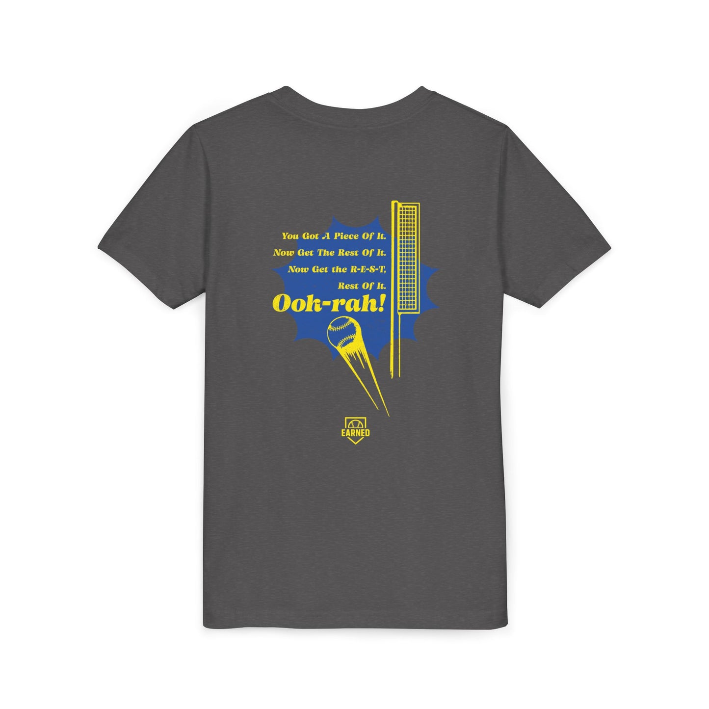 PIECE OF IT Youth Tee (Blue Logo) - DUGOUT CHANT Collection