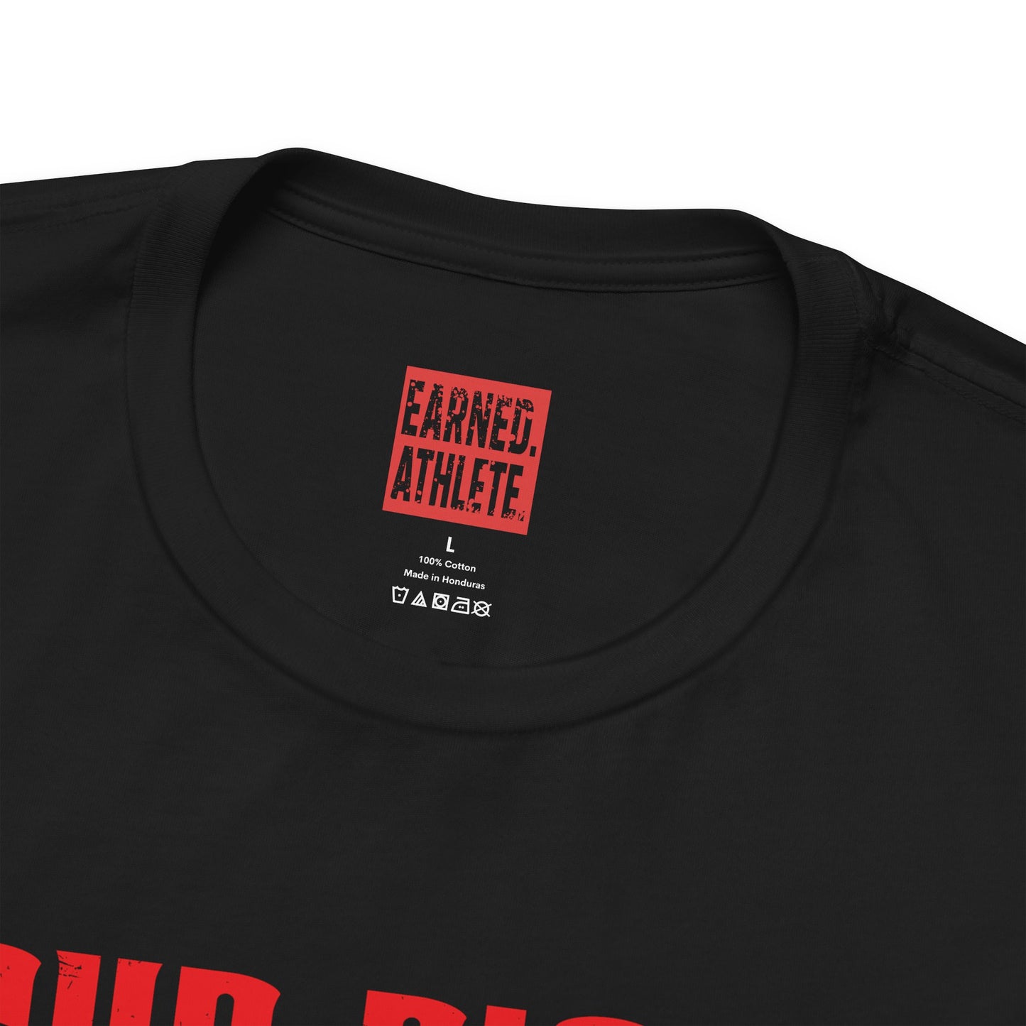 EYE BLACK NATION Adult Tee (Red Font)