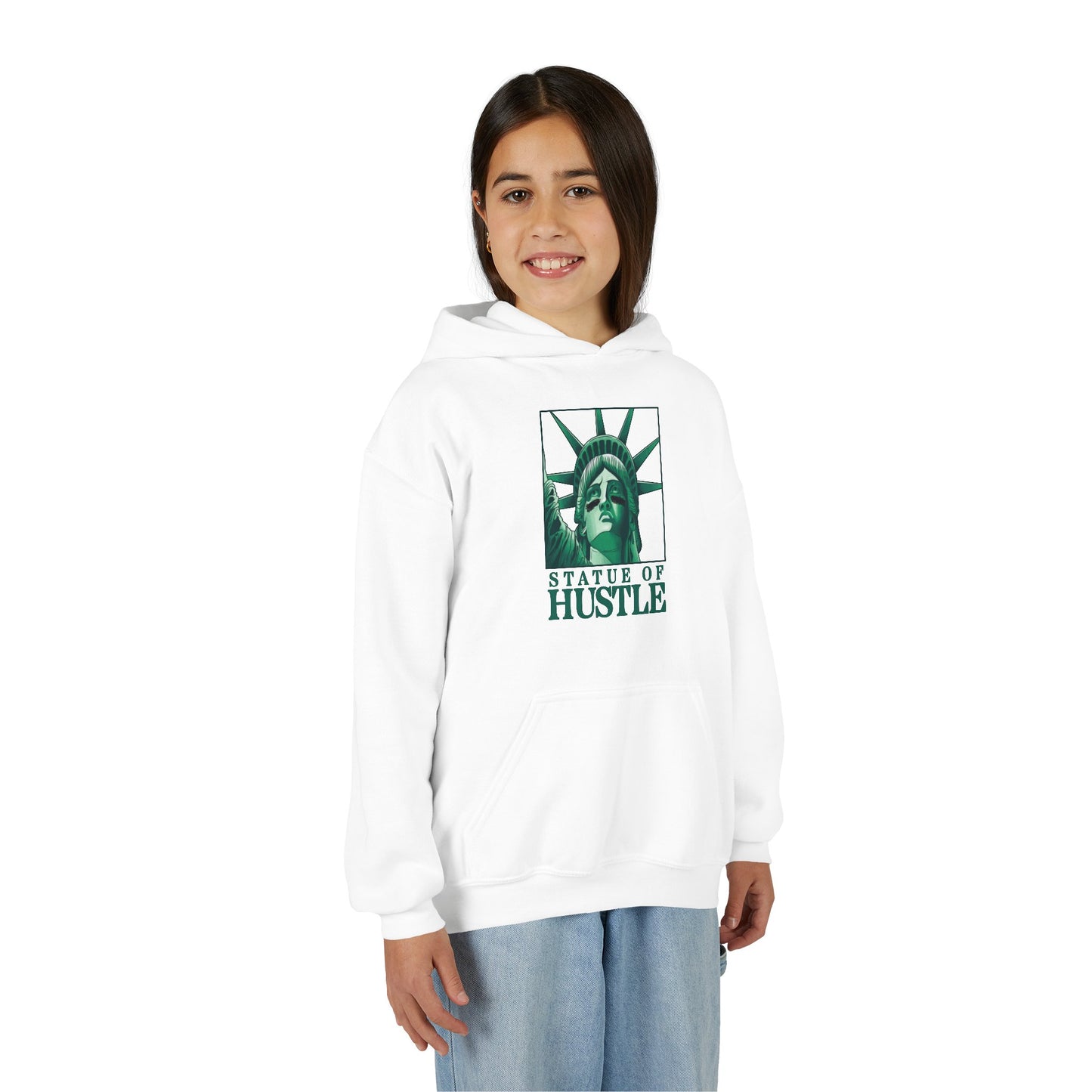 STATUE OF HUSTLE Youth Hoodie - AMERICA 250 Collection