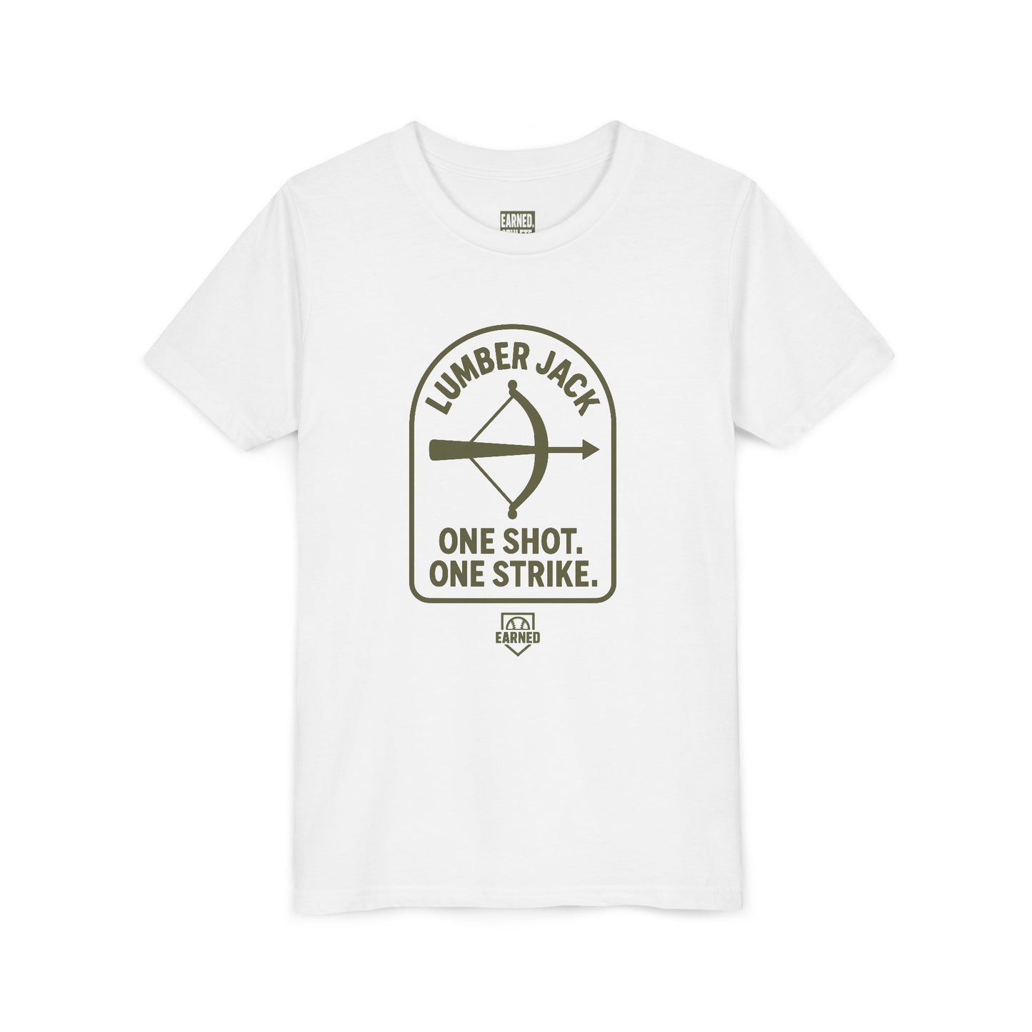 ONE SHOT. ONE STRIKE. Youth Tee – LUMBER JACK Collection