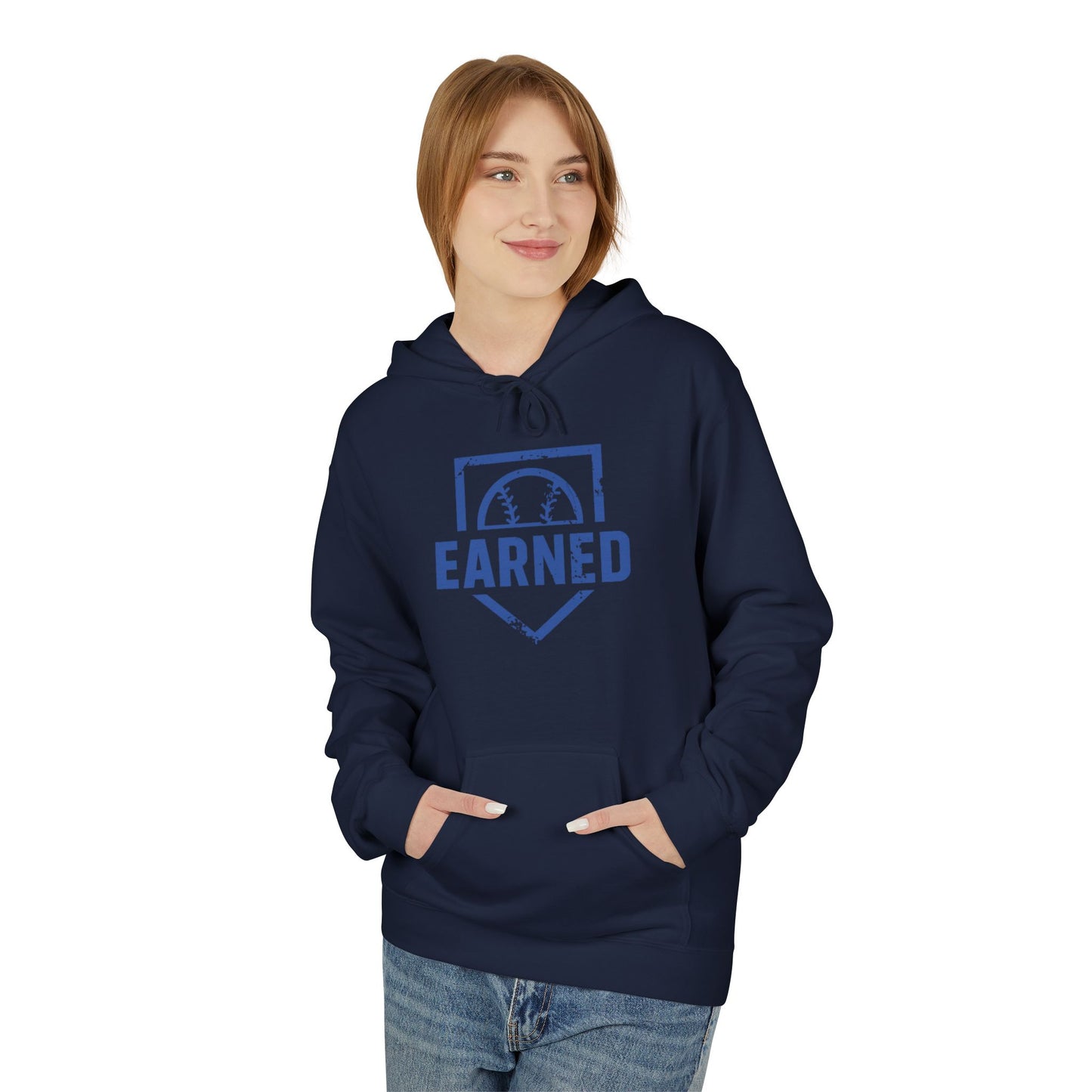 EARNED Logo Hoodie (Blue Font)