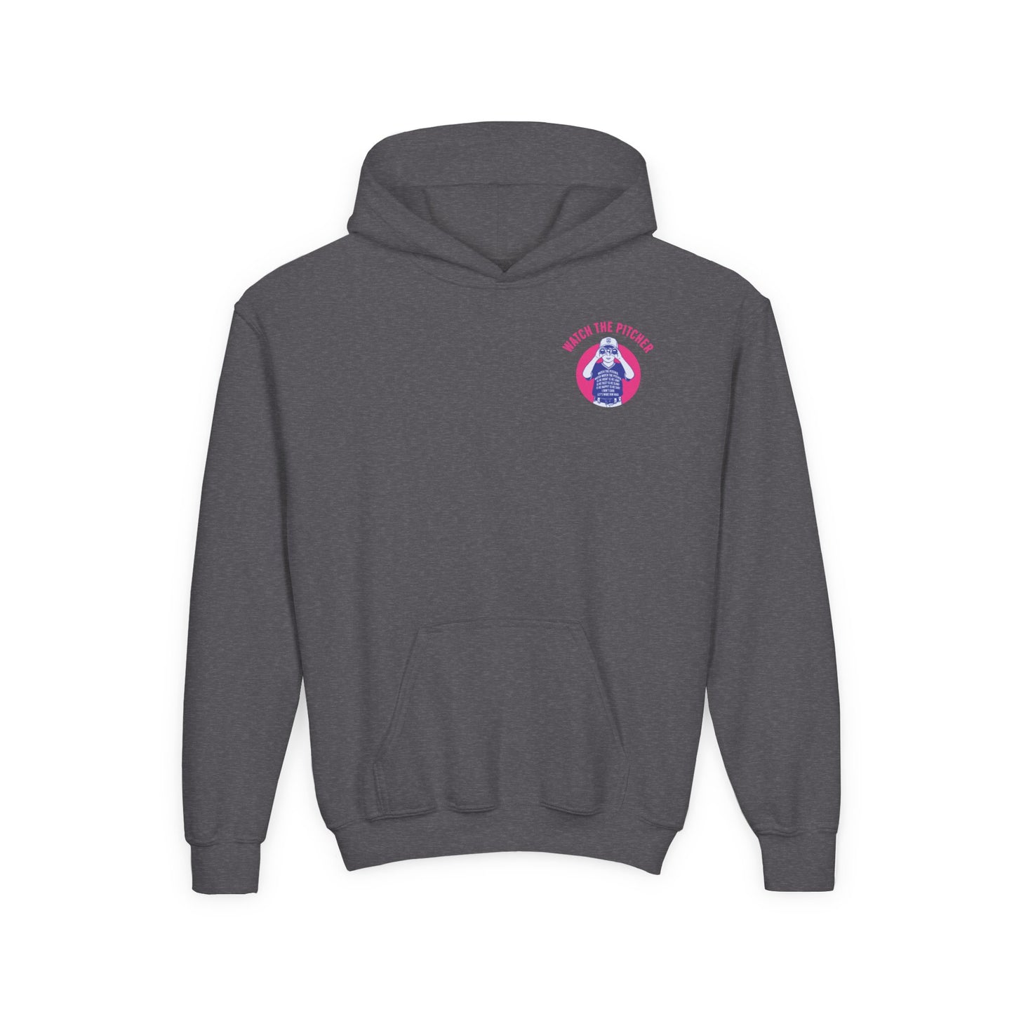 WATCH THE PITCHER Youth Hoodie - DUGOUT CHANT Collection