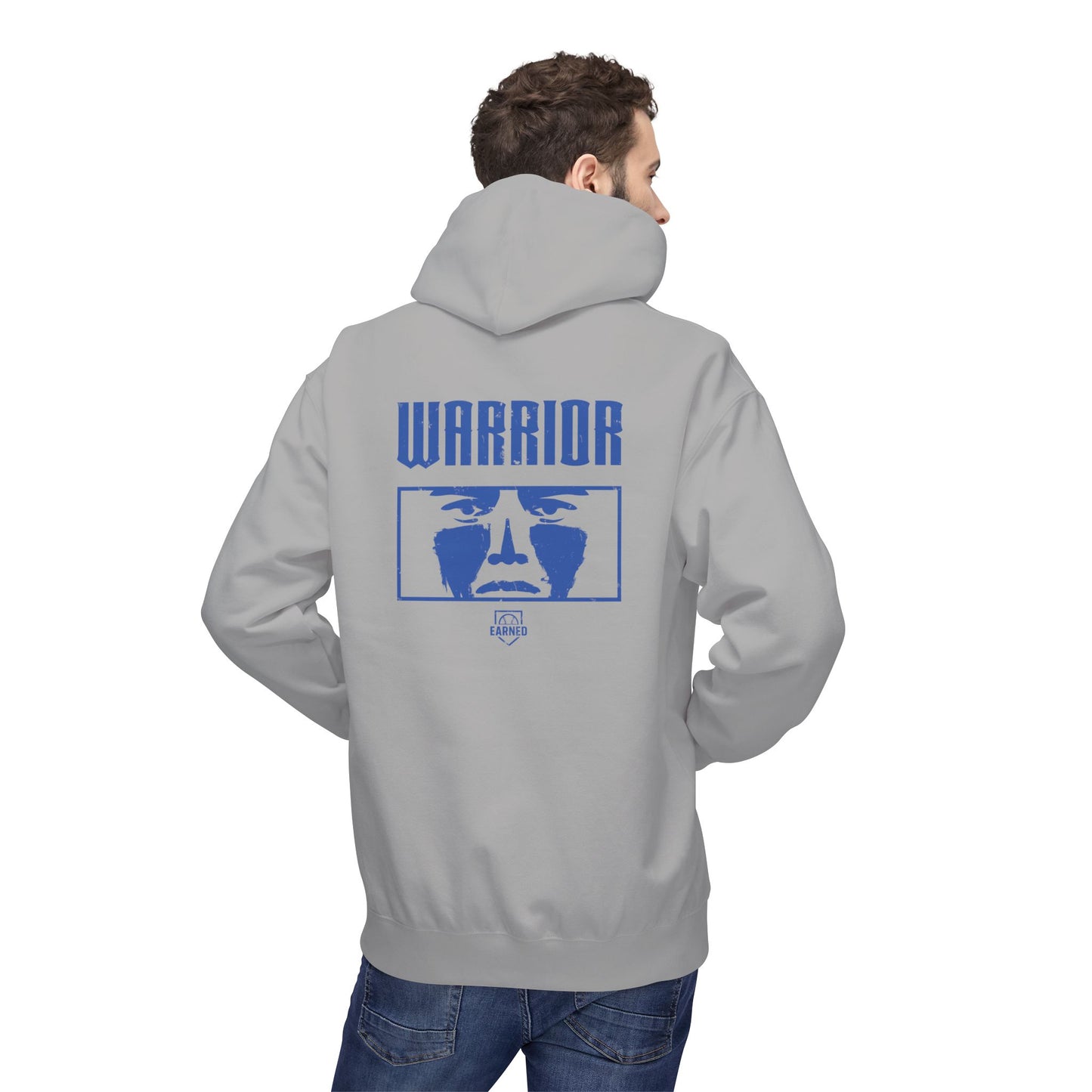 EYE BLACK NATION / WARRIOR Hoodie (Blue Font)