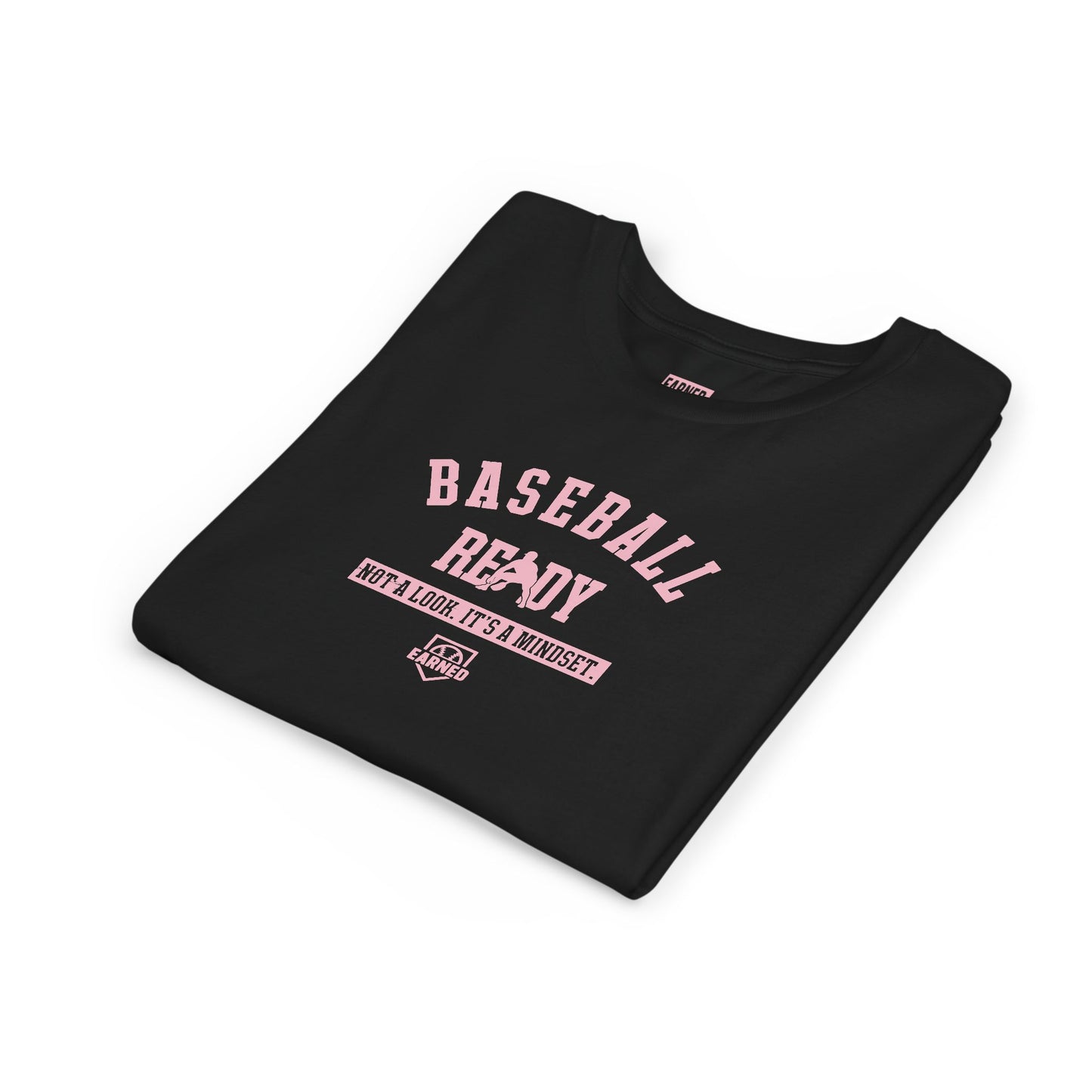 BASEBALL READY Youth Tee (Pink Font)