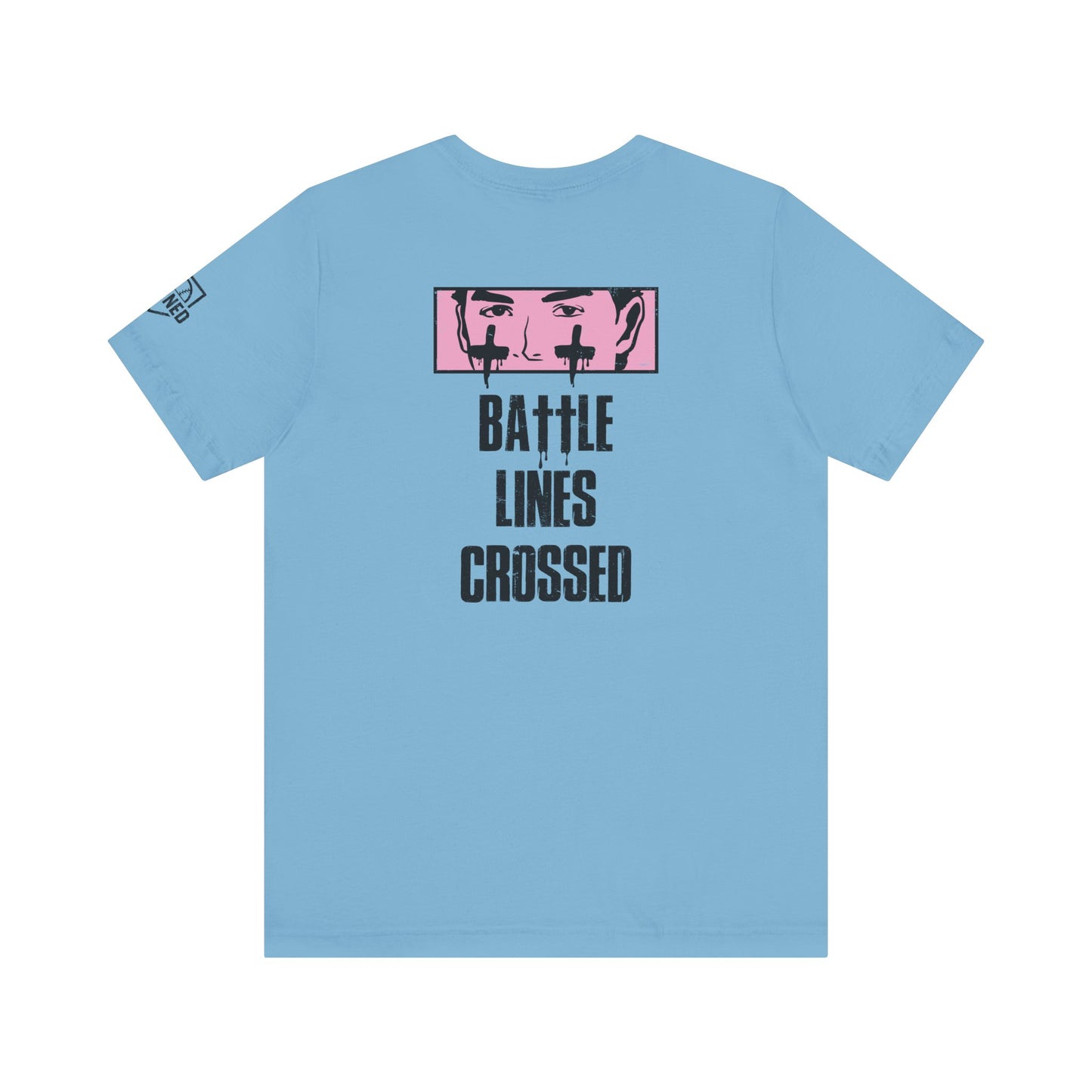 BATTLE LINES CROSSED Tee (Black Font)