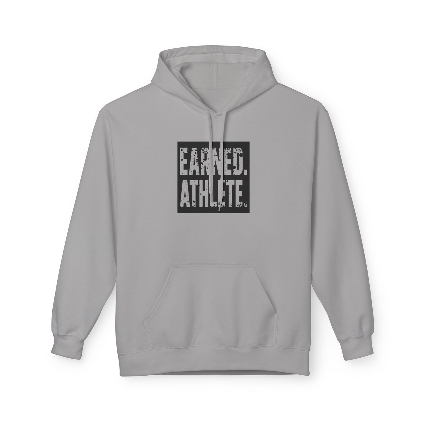EARNED. ATHLETE. Hoodie (Black Logo)