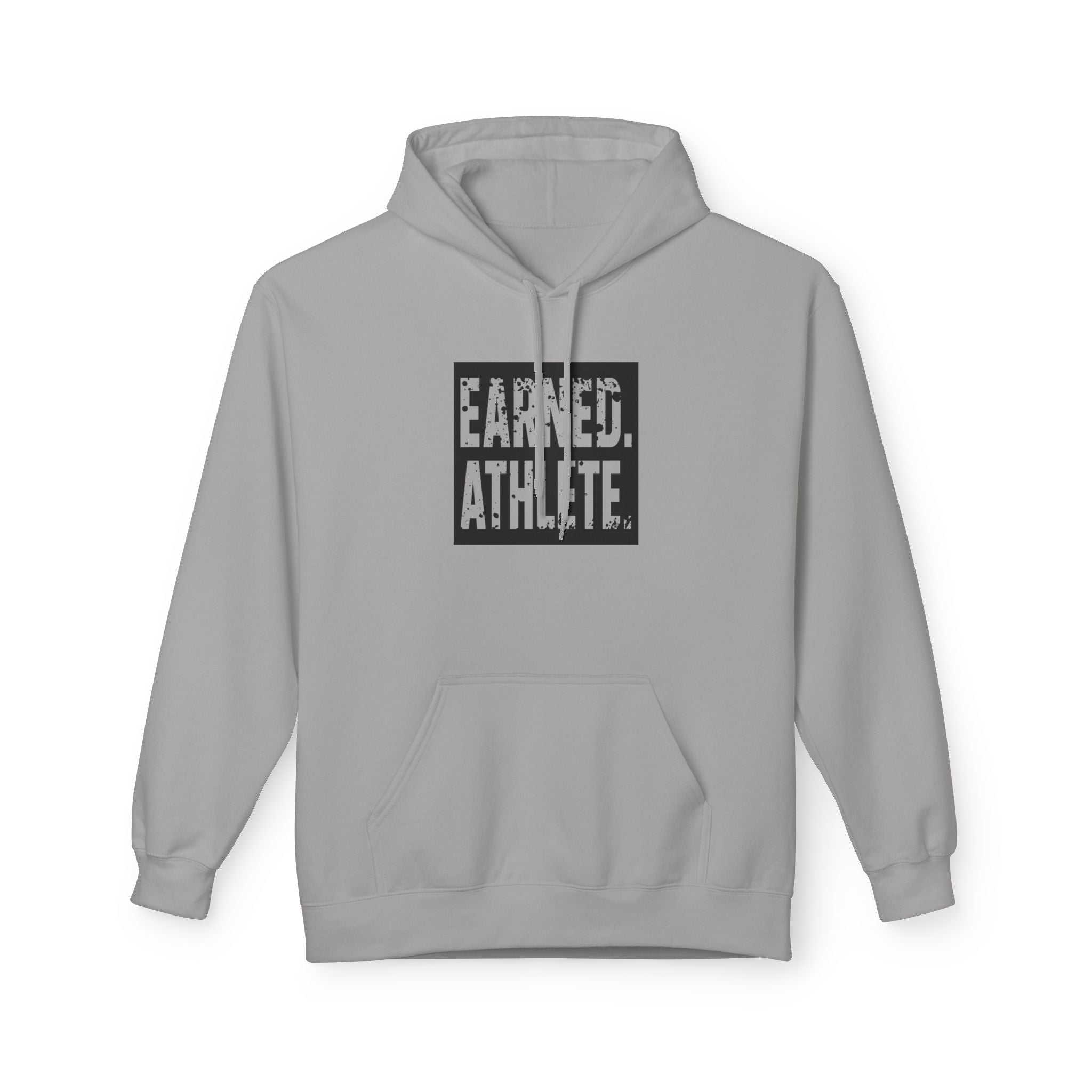 EARNED. ATHLETE. Hoodie (Black Logo)