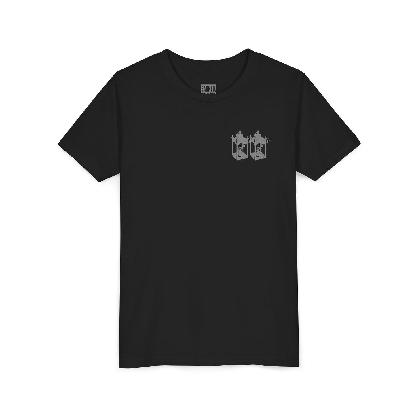 ONE IF BY LAND, TWO IF IT'S A DOUBLE Youth Tee (Paul Revere Grey)