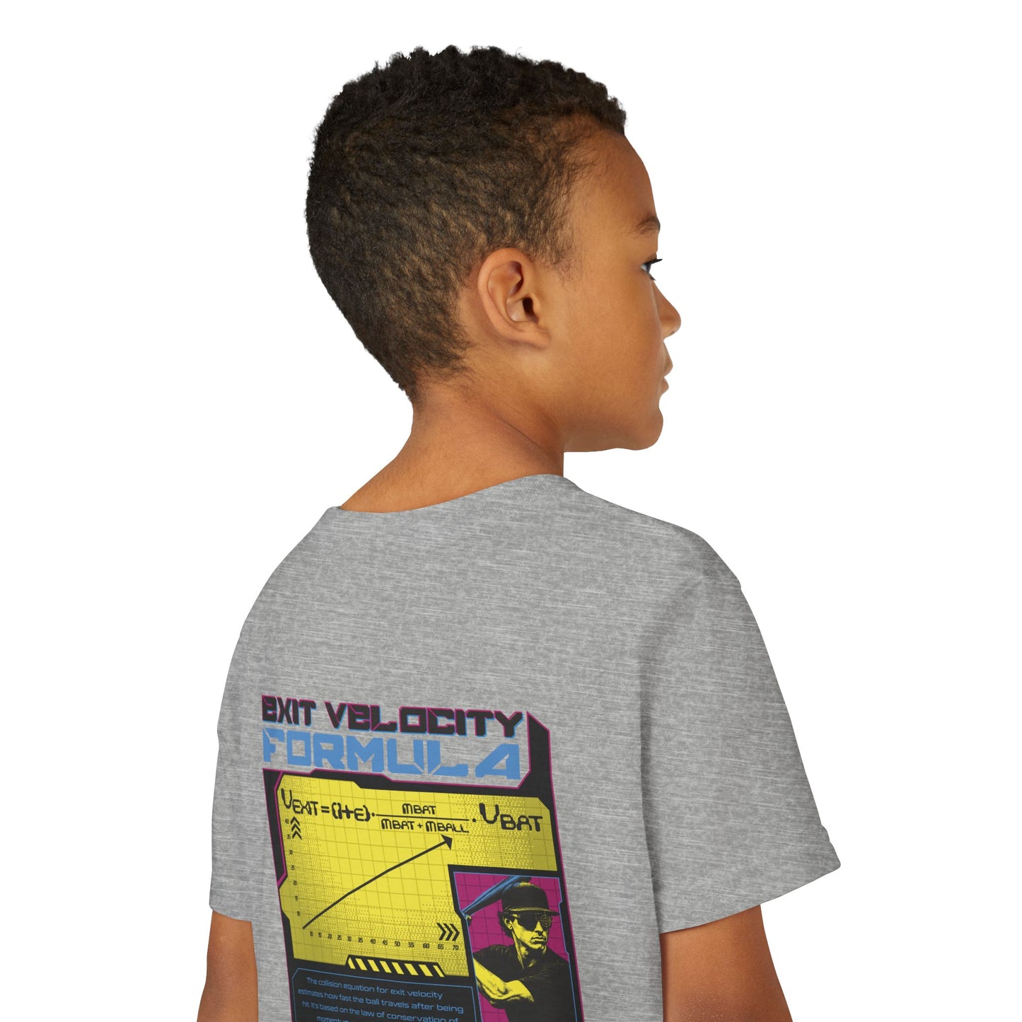 EXIT VELOCITY FORMULA Youth Tee - BASEBALL IQ Collection
