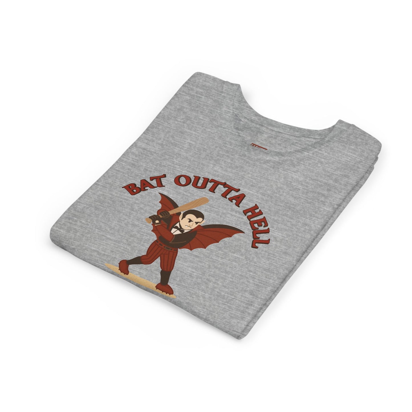 BAT OUTTA HELL Youth Tee - BLEACHER CREATURE Collection