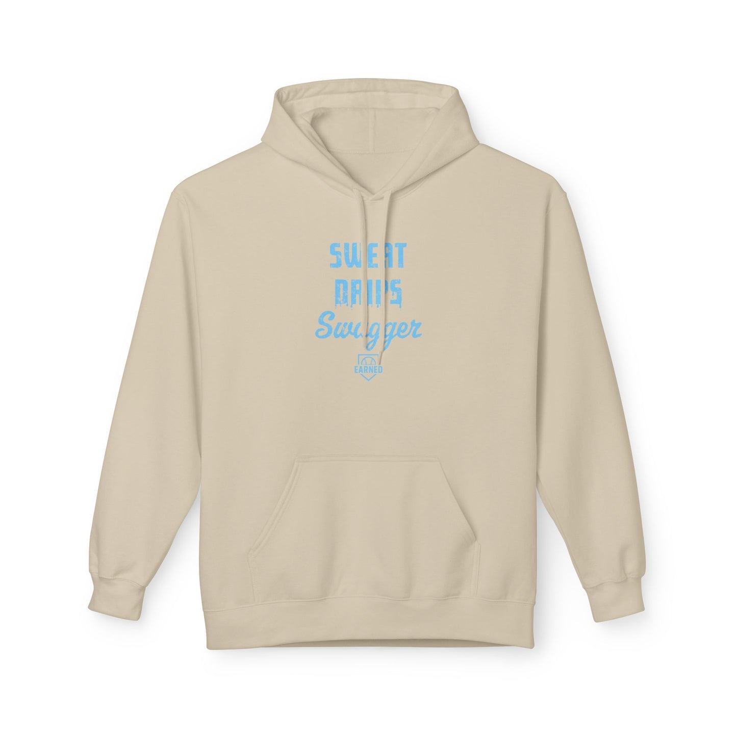 SWEAT DRIPS SWAGGER Hoodie (Light Blue Font)