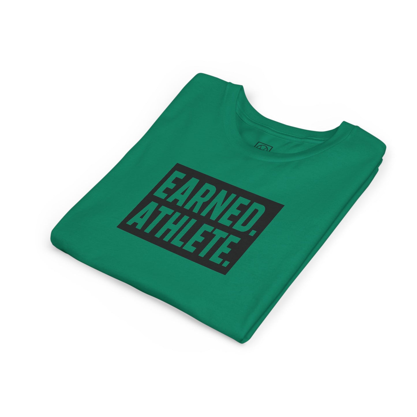 EARNED. ATHLETE. Logo Youth Tee (Black Font)