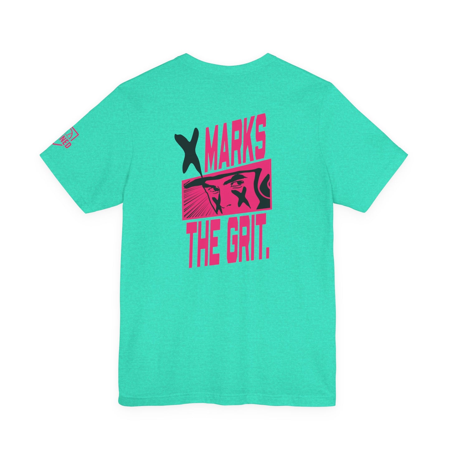 X MARKS THE GRIT Tee (Black X, Pink font)