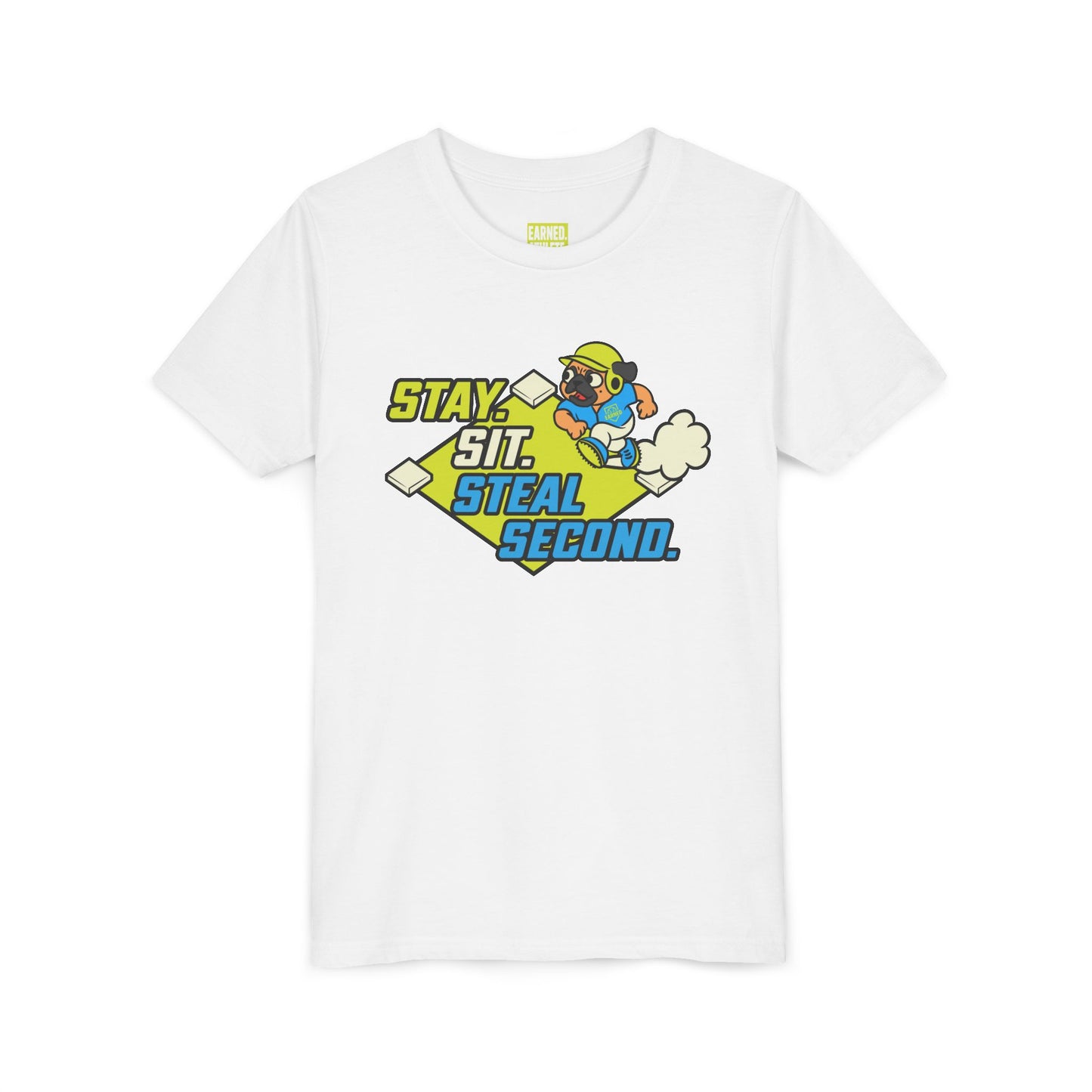 SIT. STAY. STEAL SECOND. Youth Tee - BARK PARK Collection