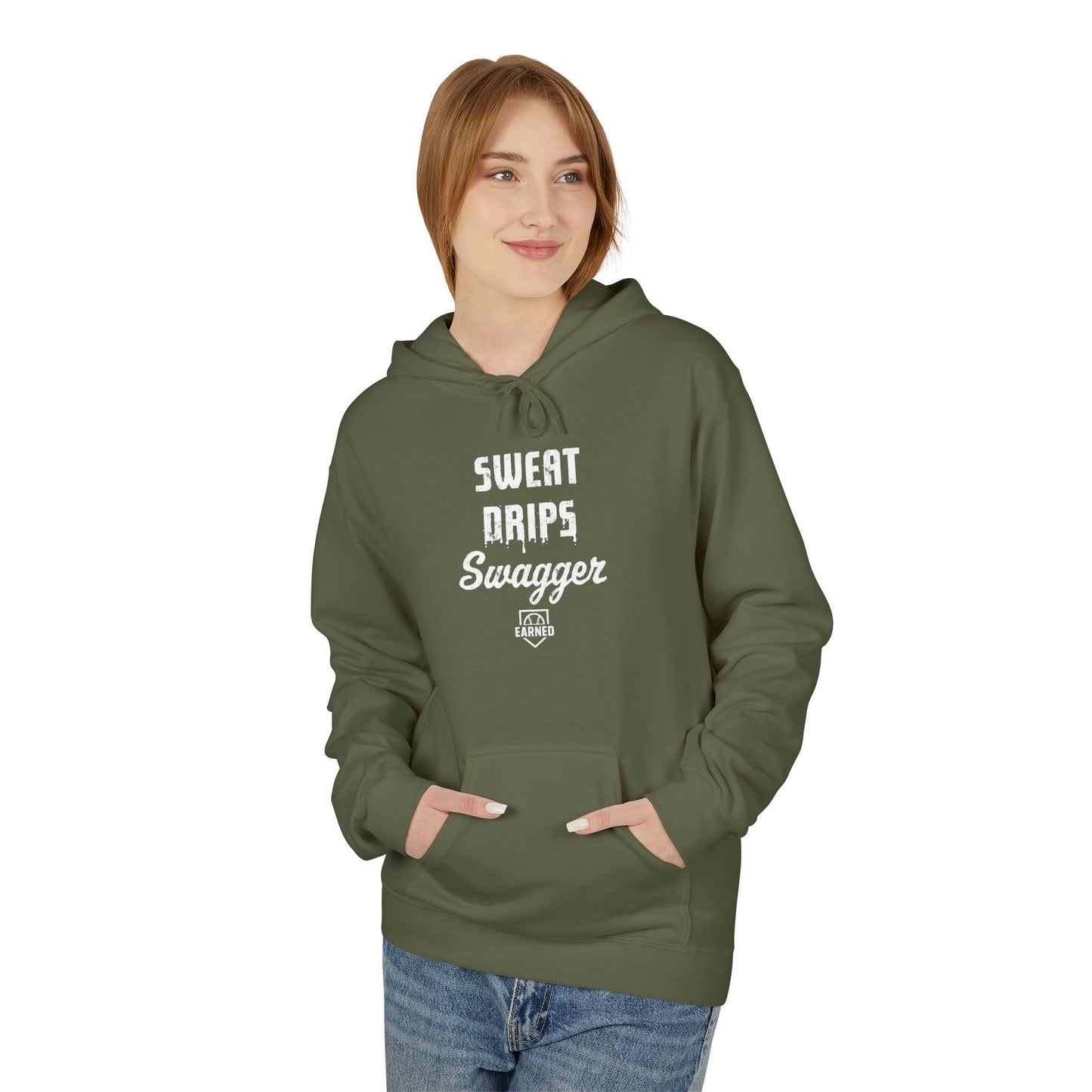 SWEAT DRIPS SWAGGER Hoodie (White Font)
