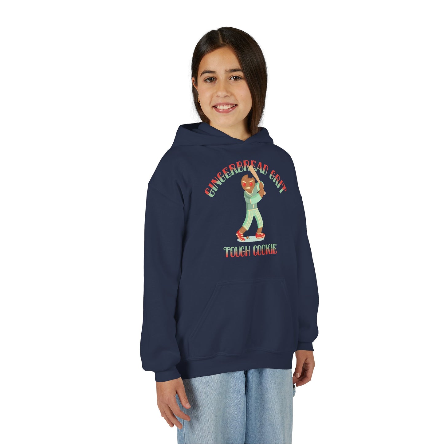 GINGERBREAD GRIT Youth Hoodie — SLEIGH SQUAD Collection