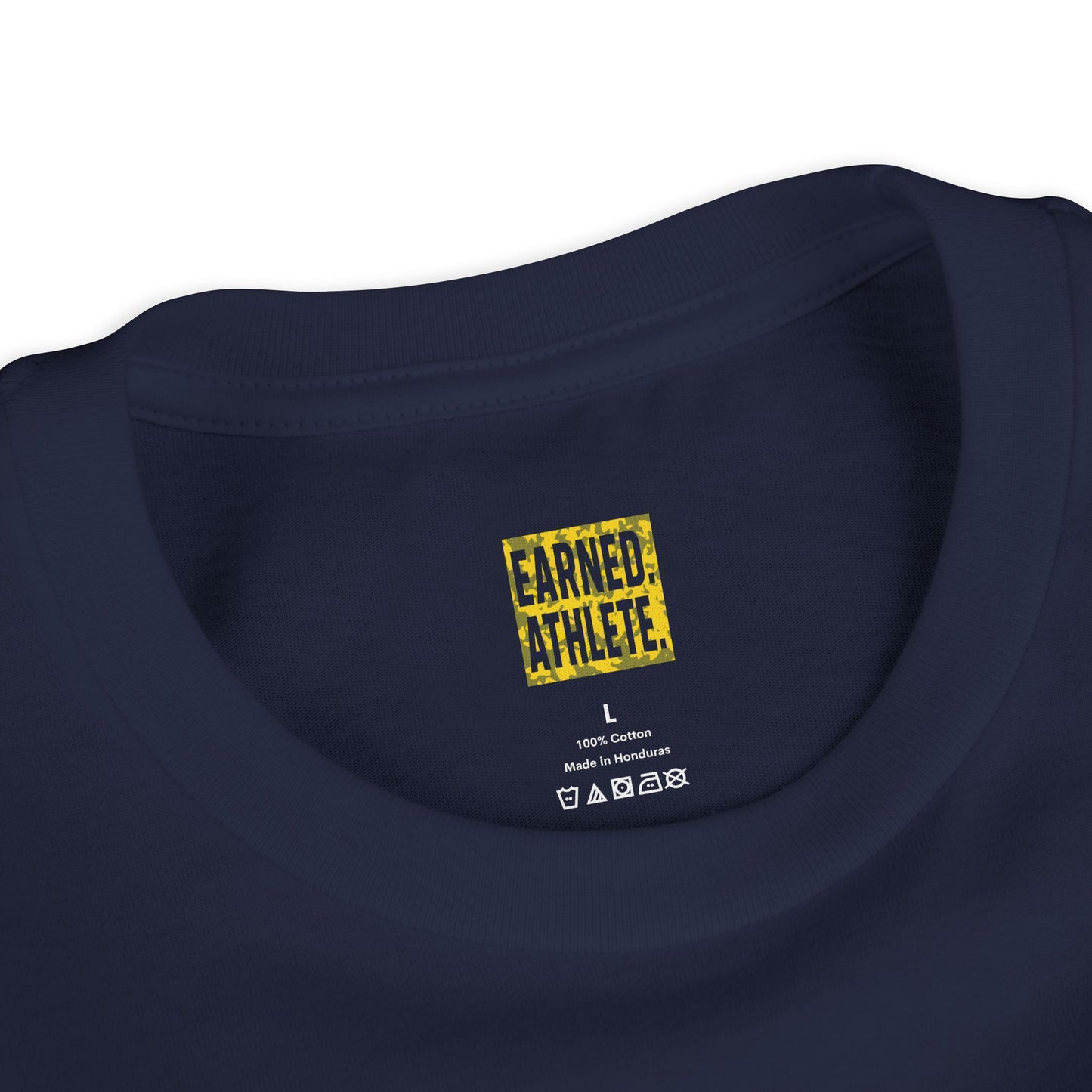 SHOWING UP, ADDS UP Youth Tee (Yellow Font)