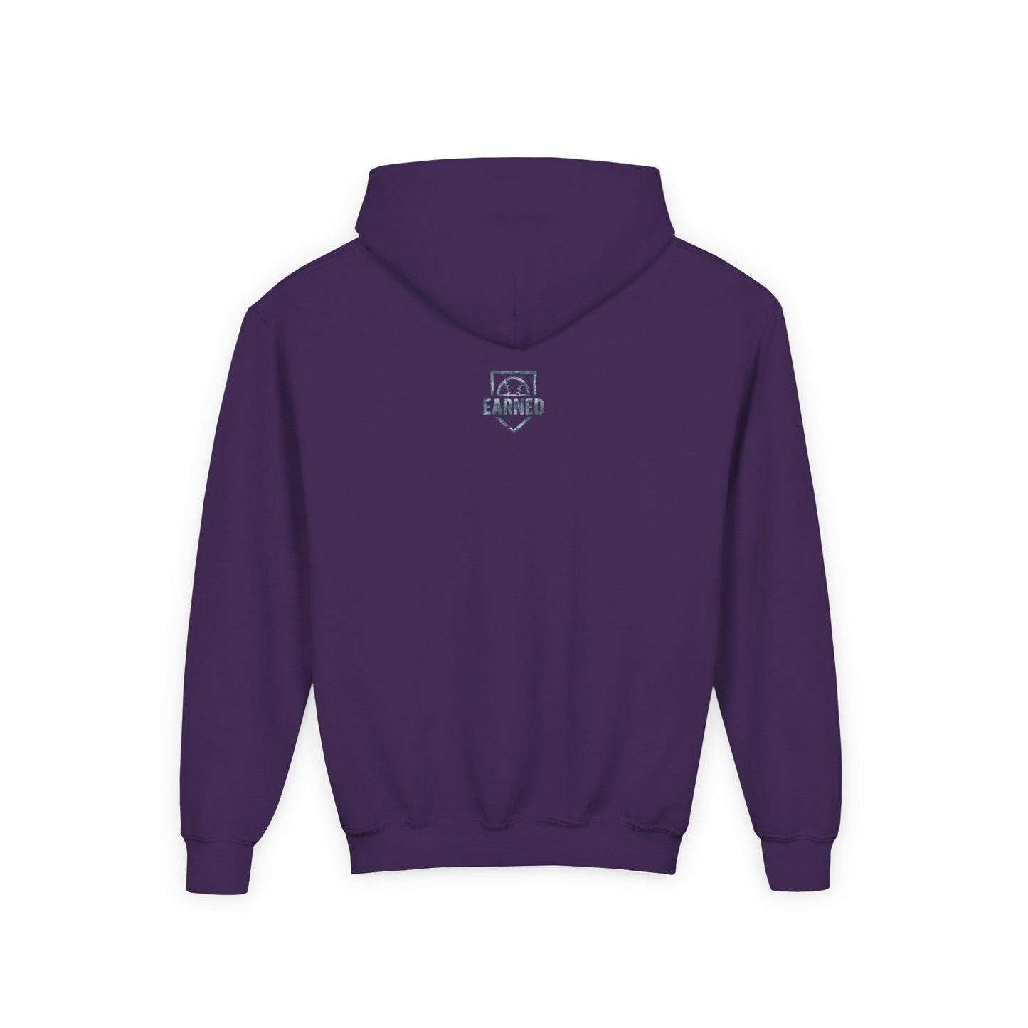 SHOWING UP ADDS UP Youth Hoodie (Grey Camo Logo)