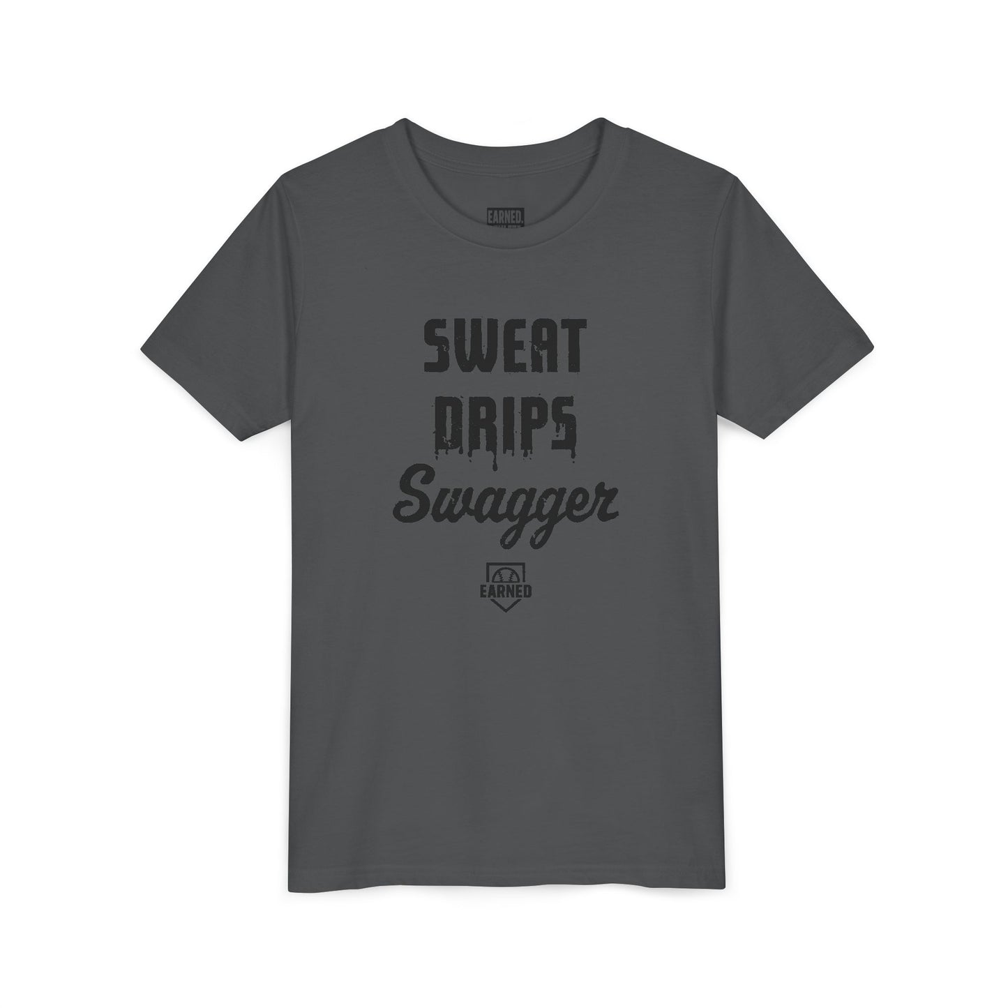 SWEAT DRIPS SWAGGER Youth Tee (Black Font)