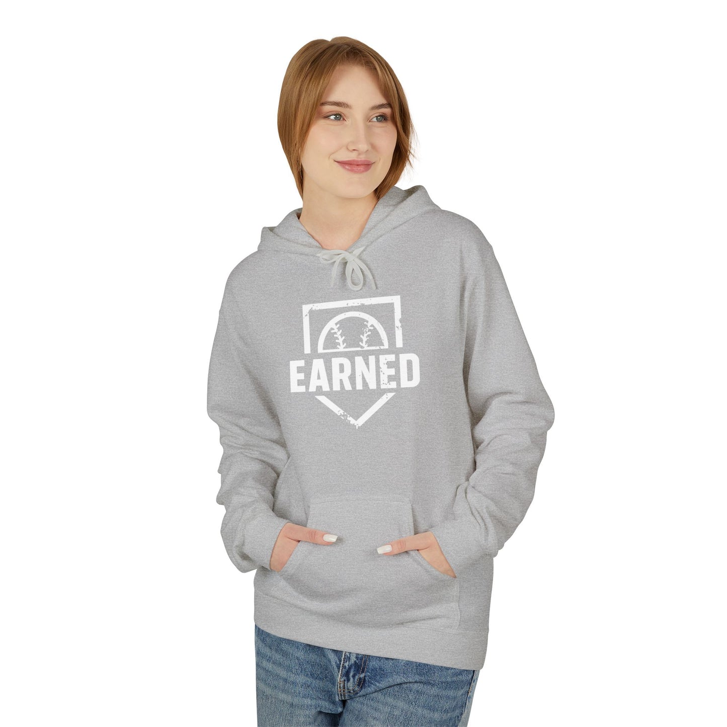 EARNED Logo Hoodie (White Font)