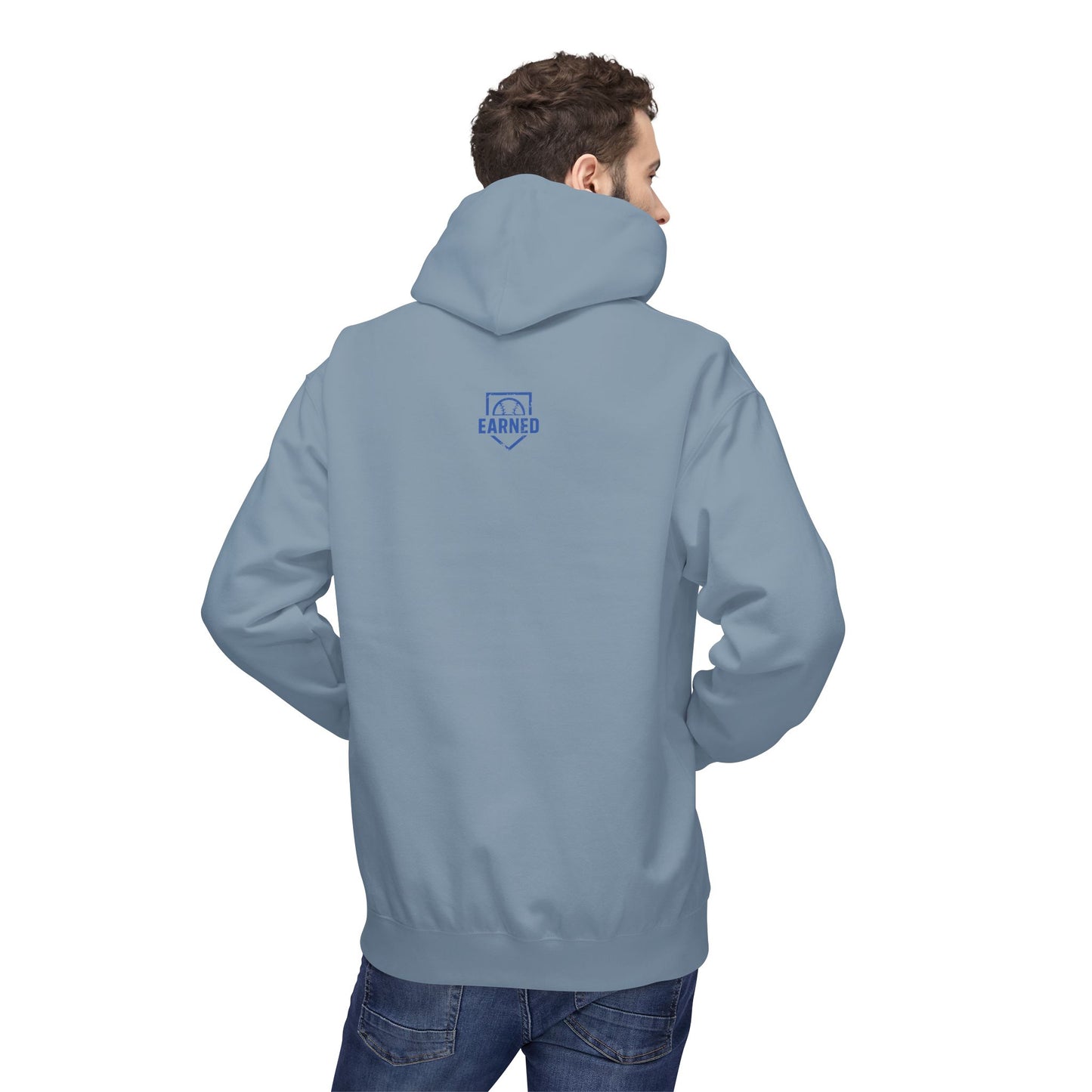 EYE BLACK NATION Adult Hoodie (Blue Font)