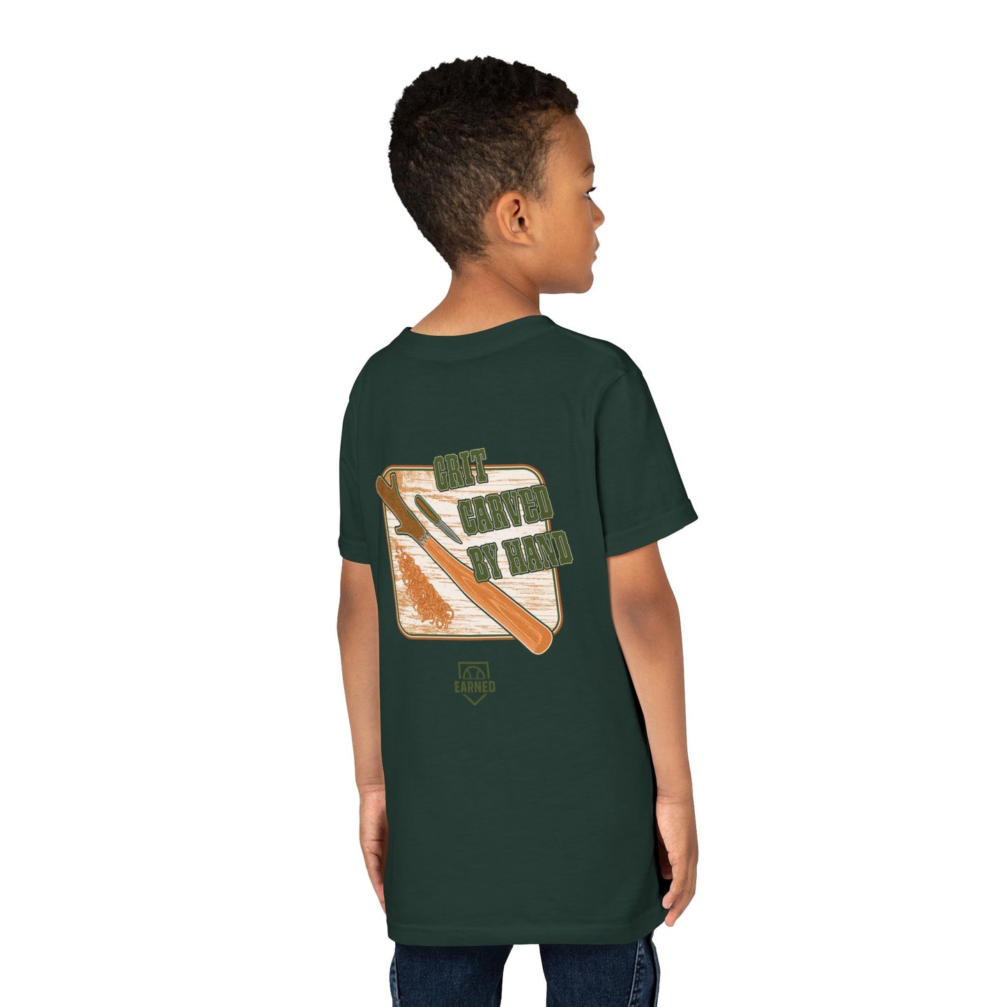 GRIT CARVED BY HAND Youth Tee - LUMBER JACK Collection