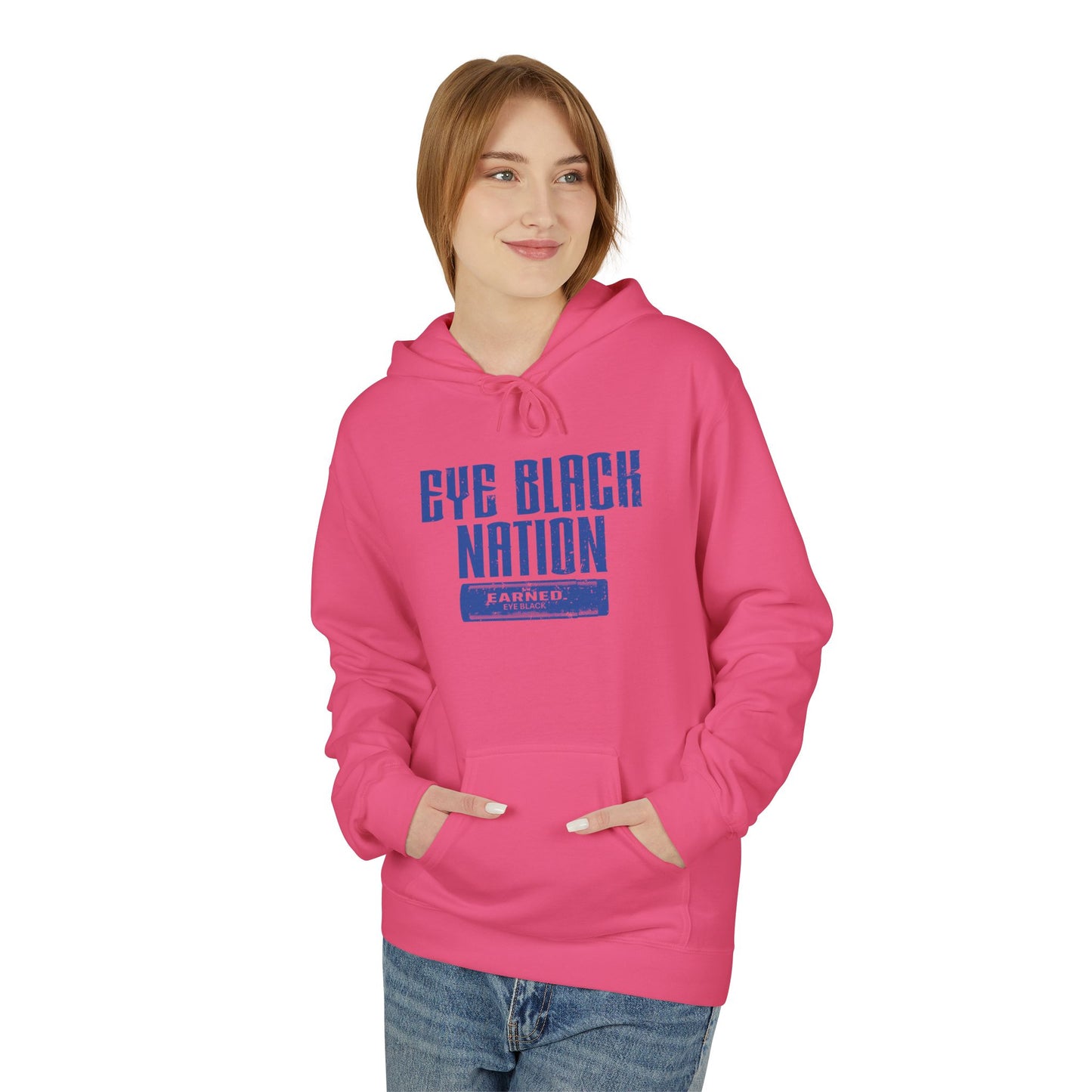 EYE BLACK NATION / WARRIOR Hoodie (Blue Font)