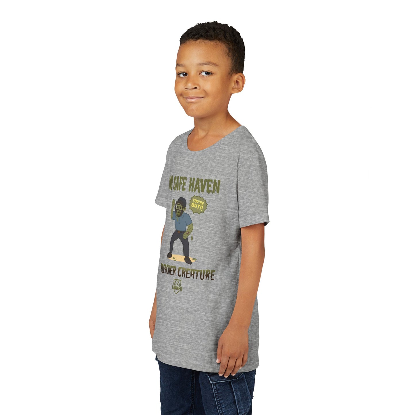 NO SAFE HAVEN Youth Tee - BLEACHER CREATURE Collection