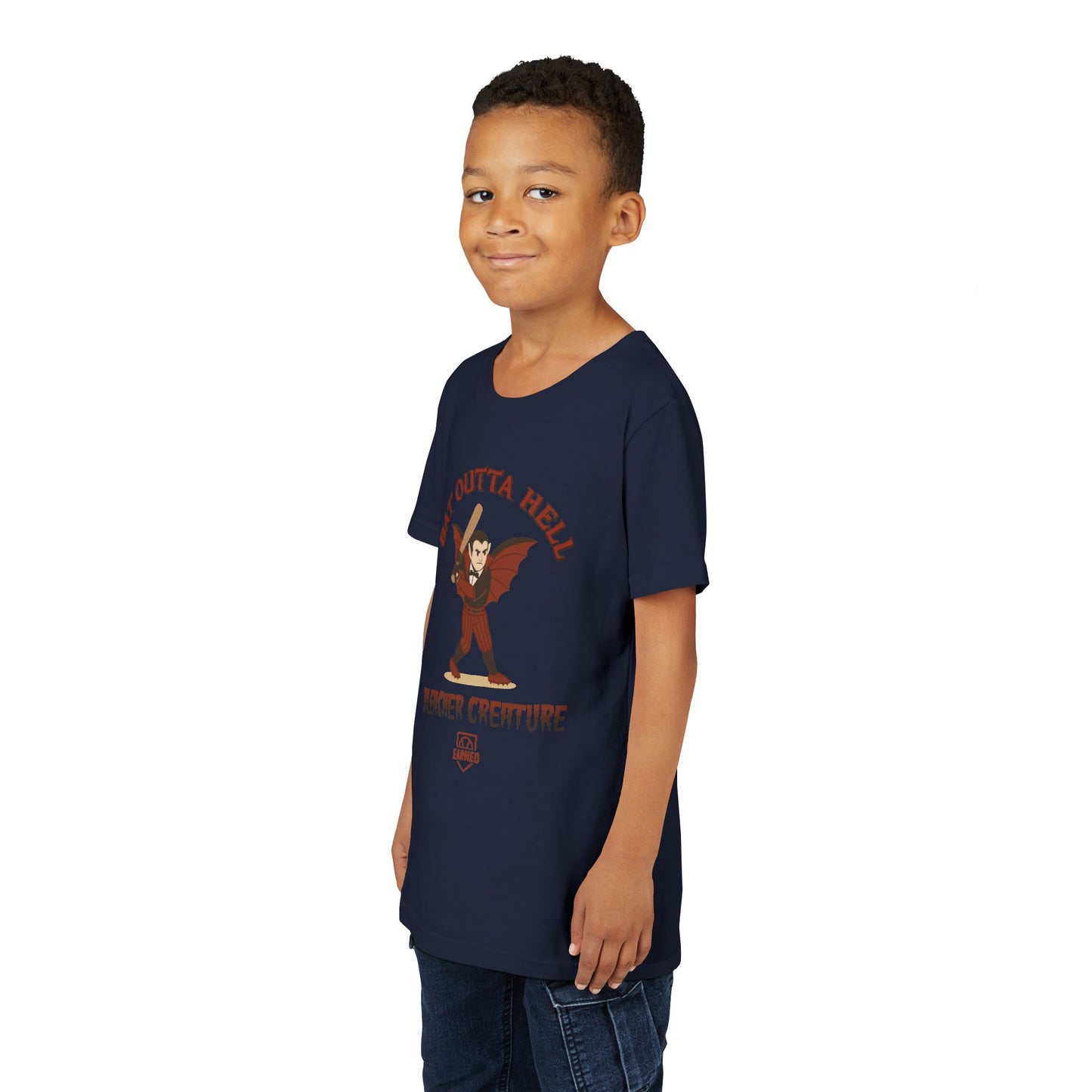 BAT OUTTA HELL Youth Tee - BLEACHER CREATURE Collection